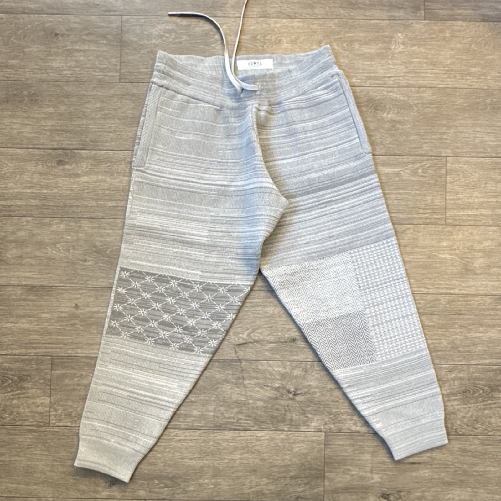 FDMTL Tokyo Japan Patchwork Joggers Gray Size 3 Japanese Streetwear