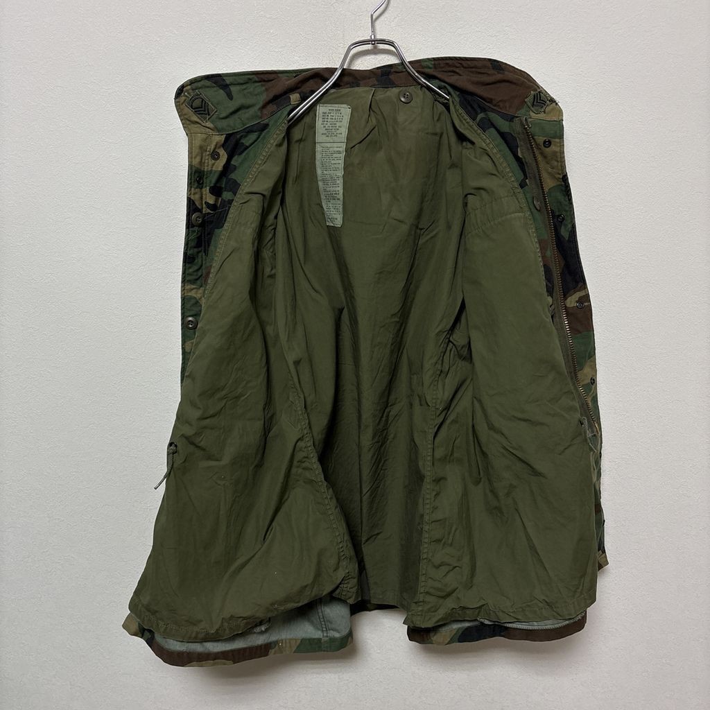【US ARMY】 84年納入 米軍 実物 M-65 ウッドランドカモ フィールドジャケット S-3668