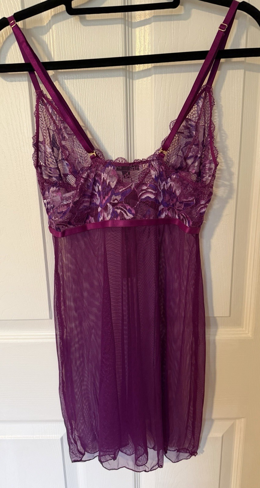 Cosebella Small Paradiso Chemise In Swiss Beet/Violette-NWT-MSRP $160