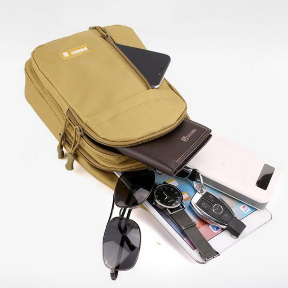 Men Backpack Tactical Sling Bag Chest Shoulder Fanny Pack Crossbody Sport Travel