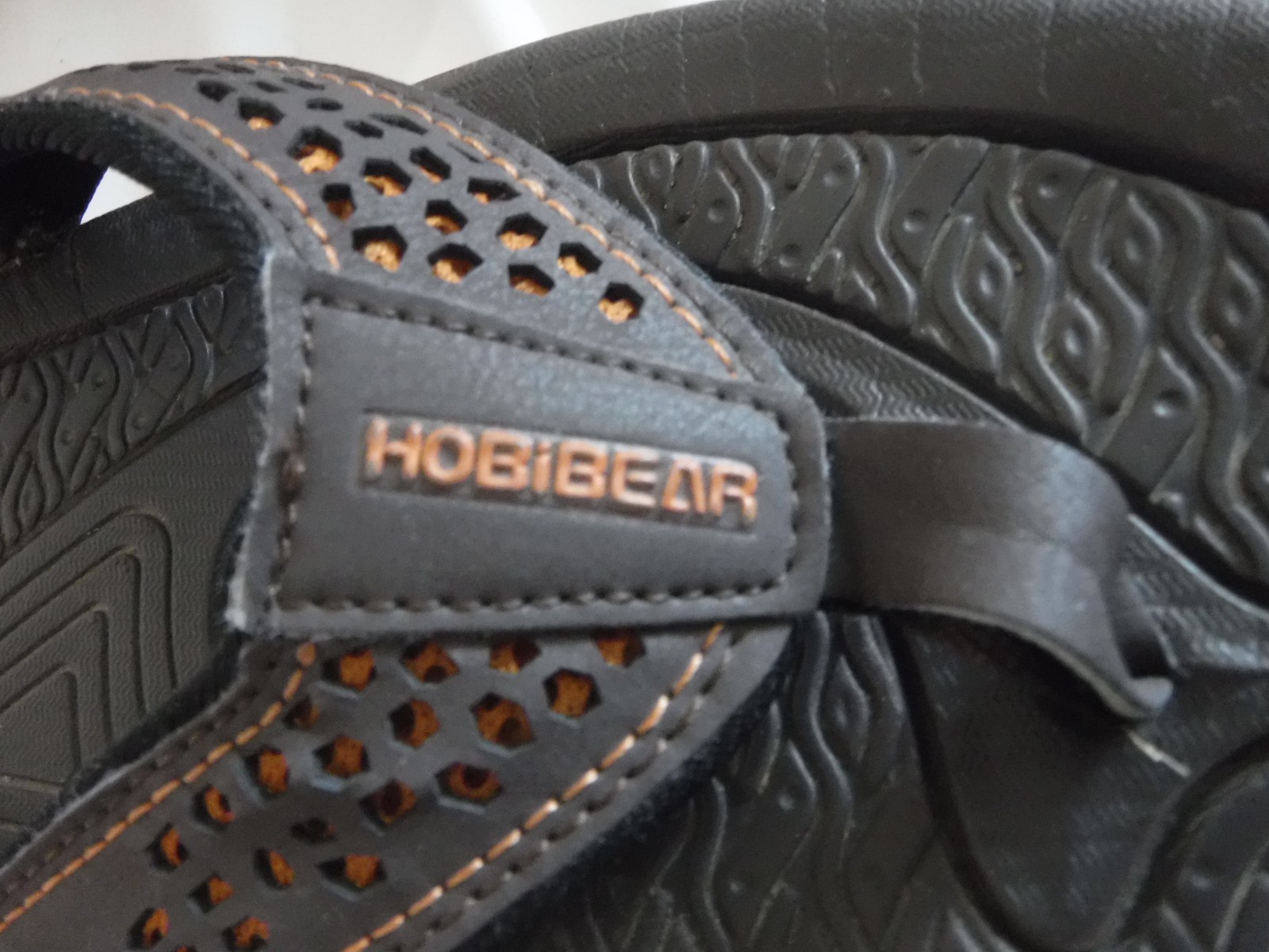 Hobibear Flip Flop Sandals Mens Size US 11 EU 44 Brown Orange Comfort Slip On