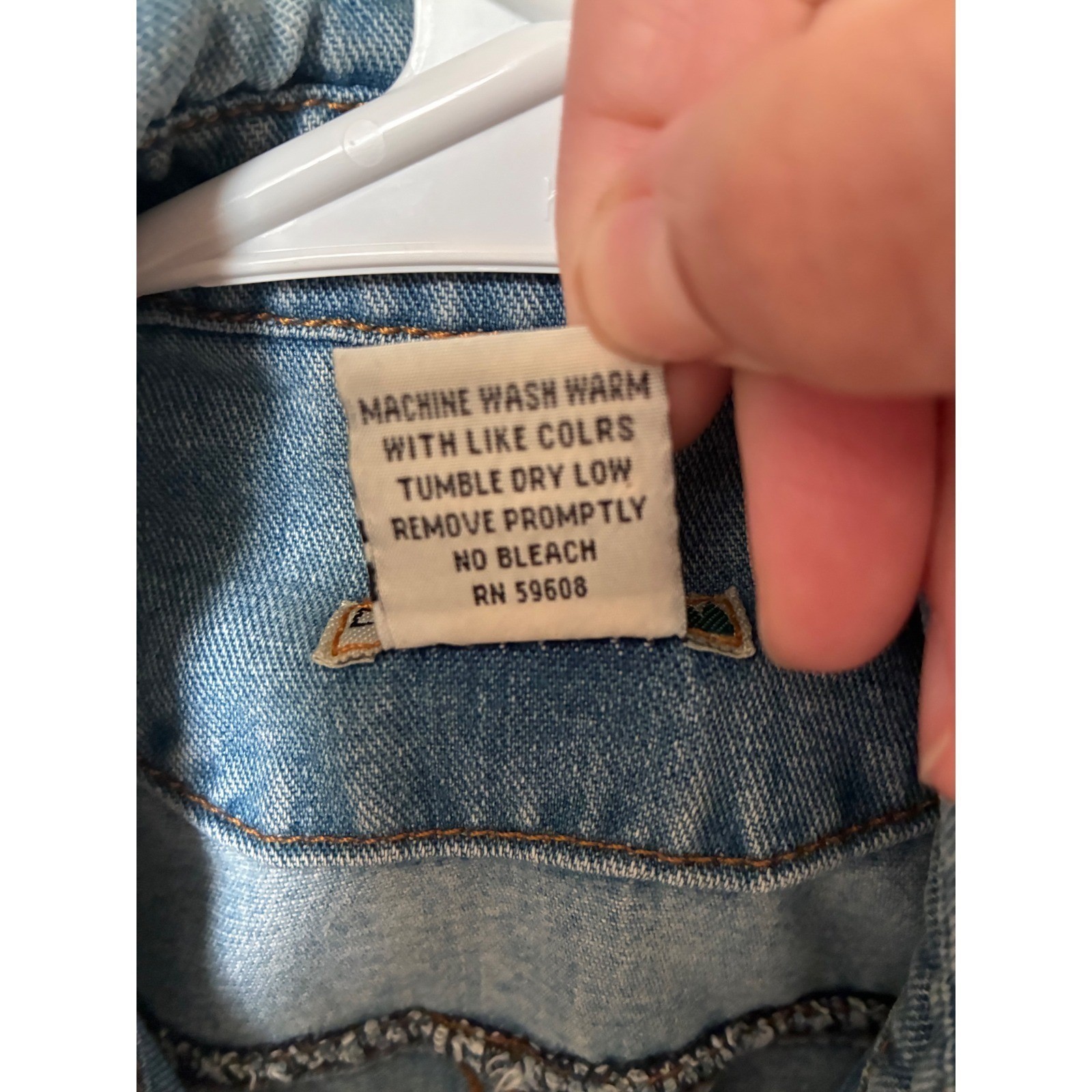 Democracy Womens Blue Denim Vest Made in USA size P