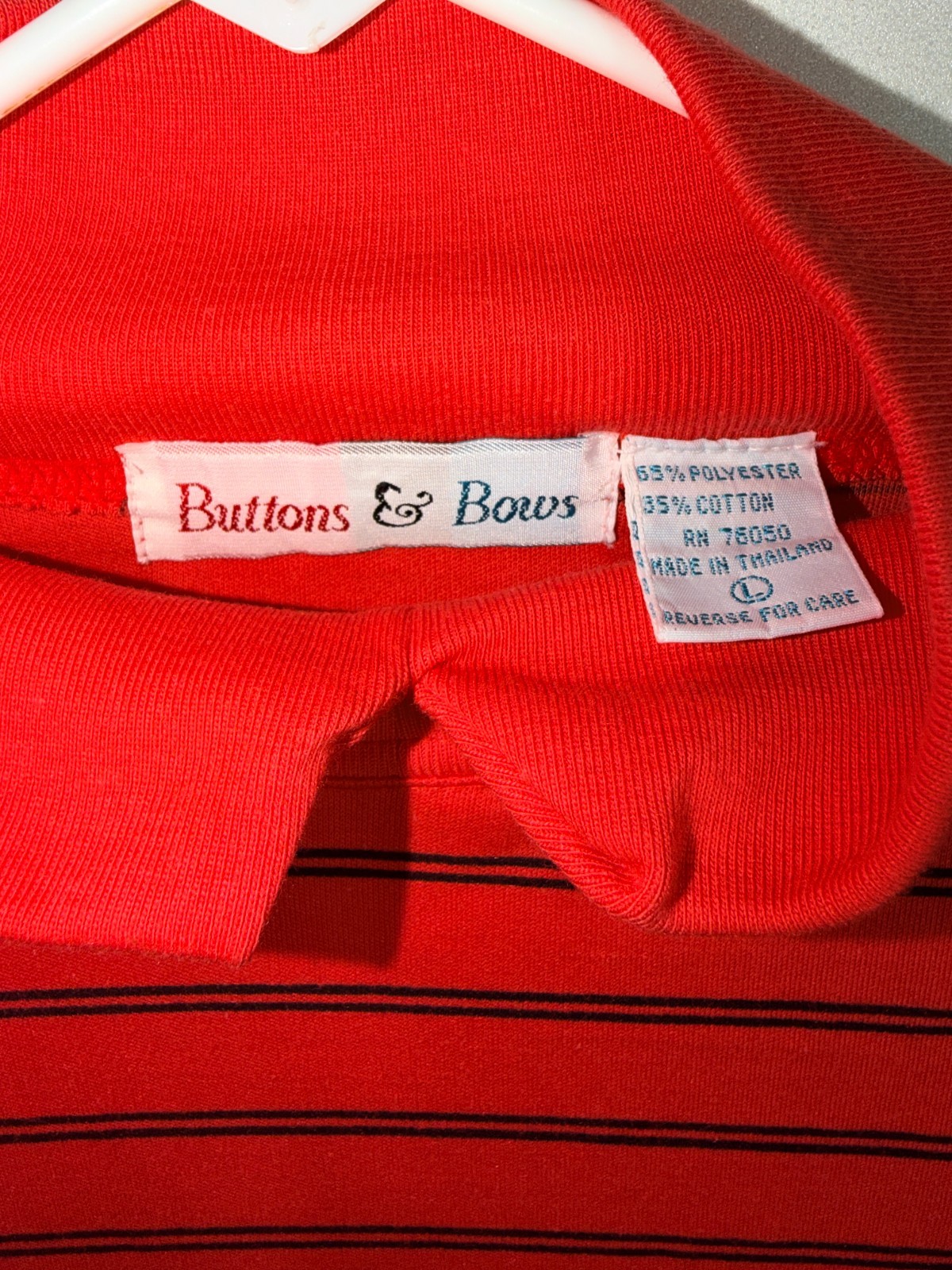 Buttons & Bows Womens Large Long Sleeve Blouse Vintage Shoulder Pads Collar