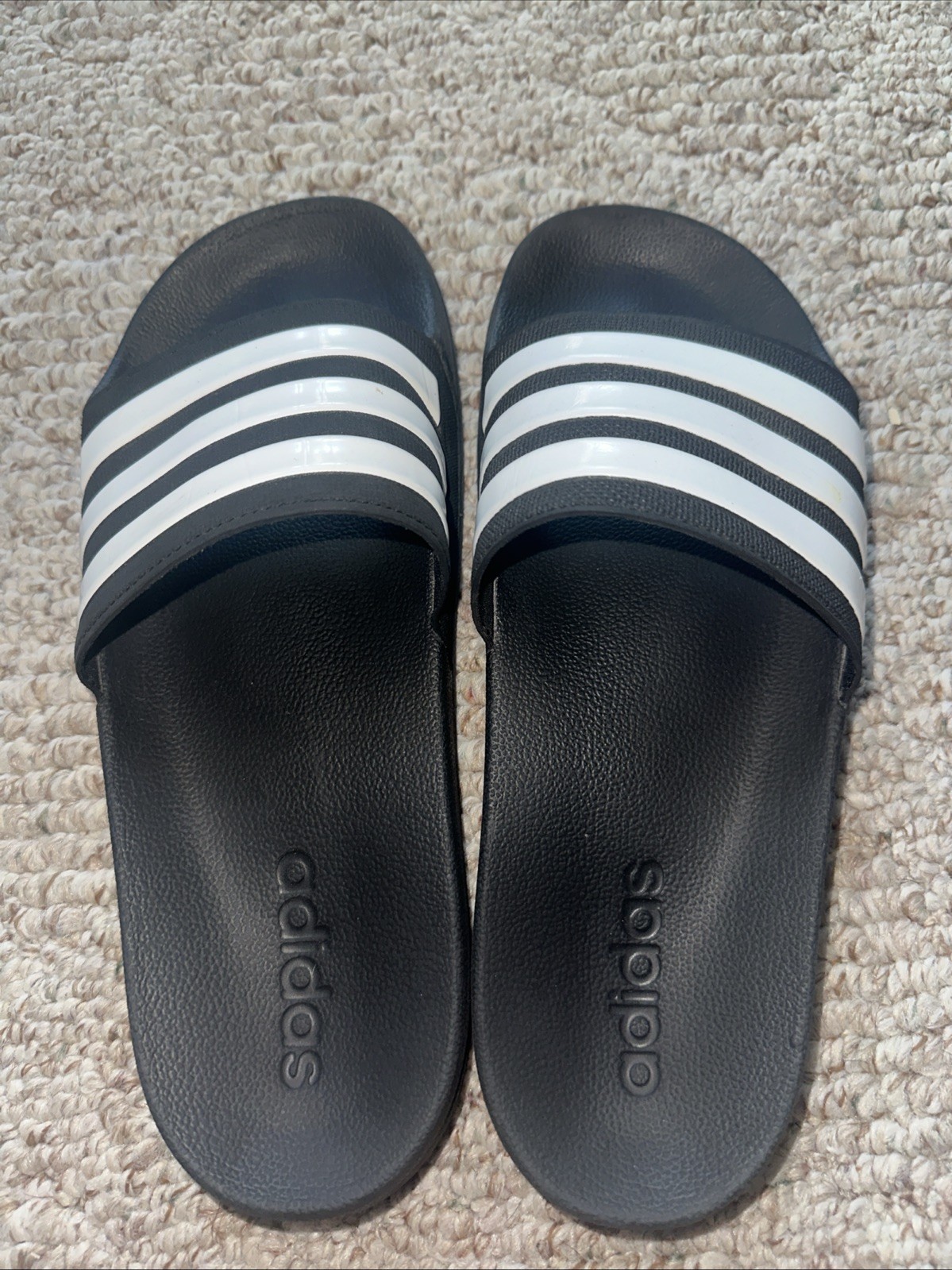 Adidas Adilette Shower Slides Sandals Men’s 8 / Women’s 10 Flip Flops EUC