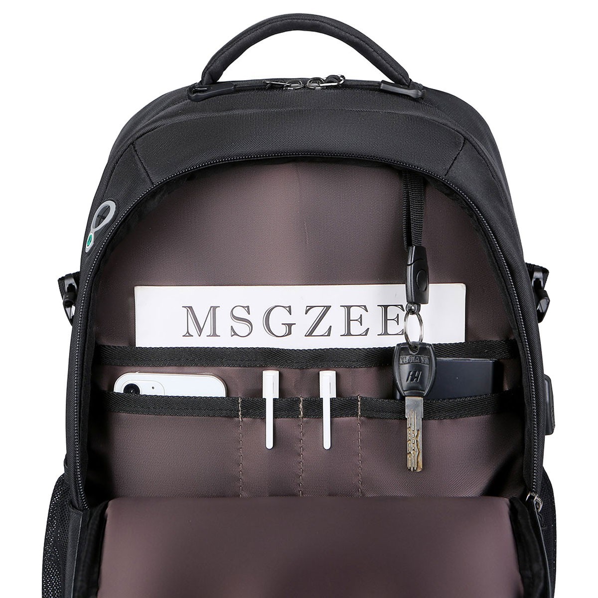 Black Laptop Backpack High-capacity Travel Bag Fashion School Business Outdoor