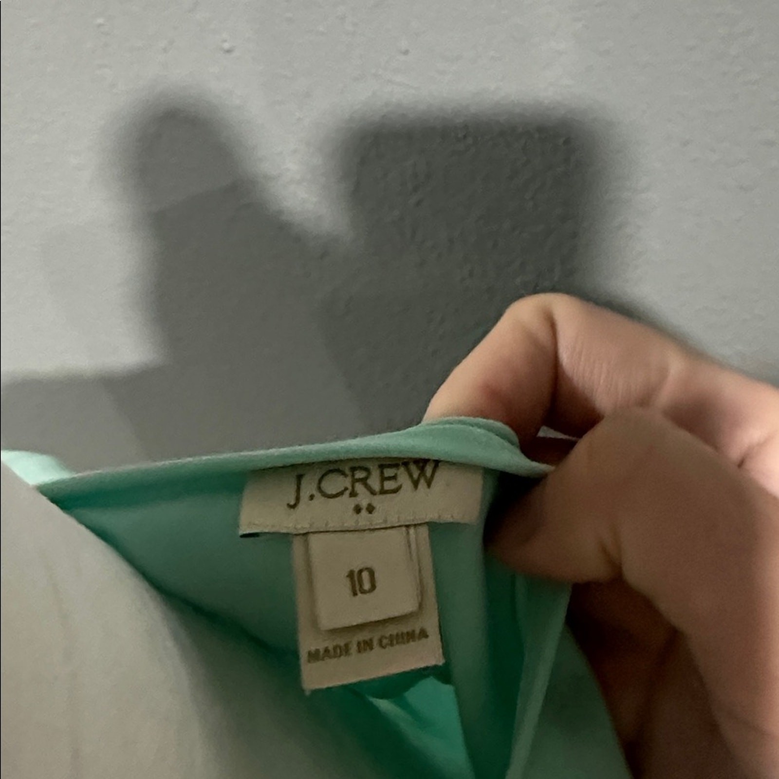 JCREW Mint Sleeveless Keyhole Blouse 10