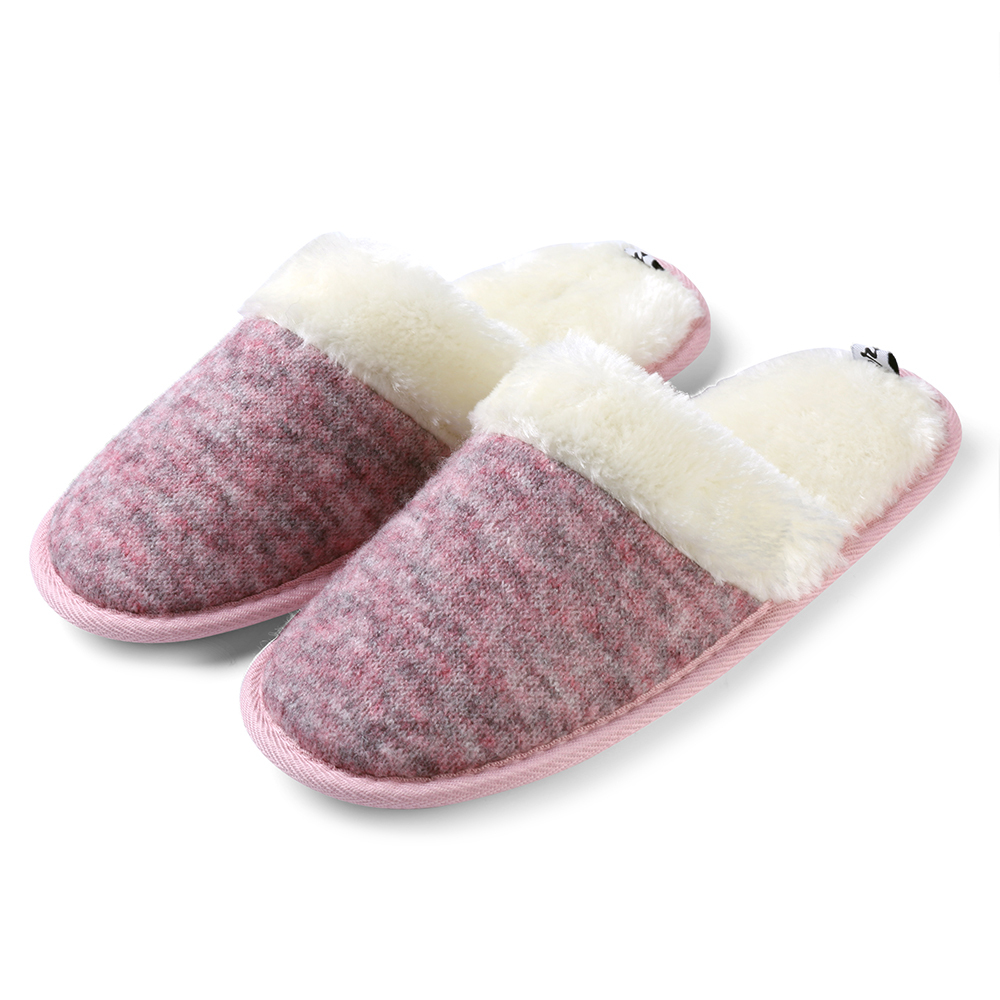 Women Anti Slip Soft Memory Foam Sole Cotton Slippers Knitted Indoor House Shoes