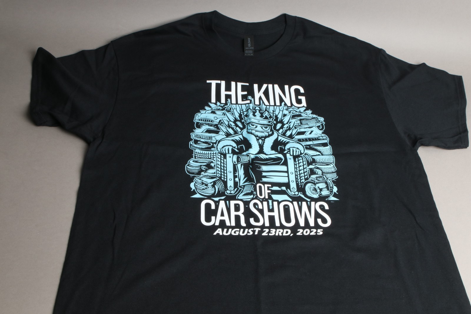 The King of Car Shows August 23rd 2025 car show T shirt. Size XL Brand new