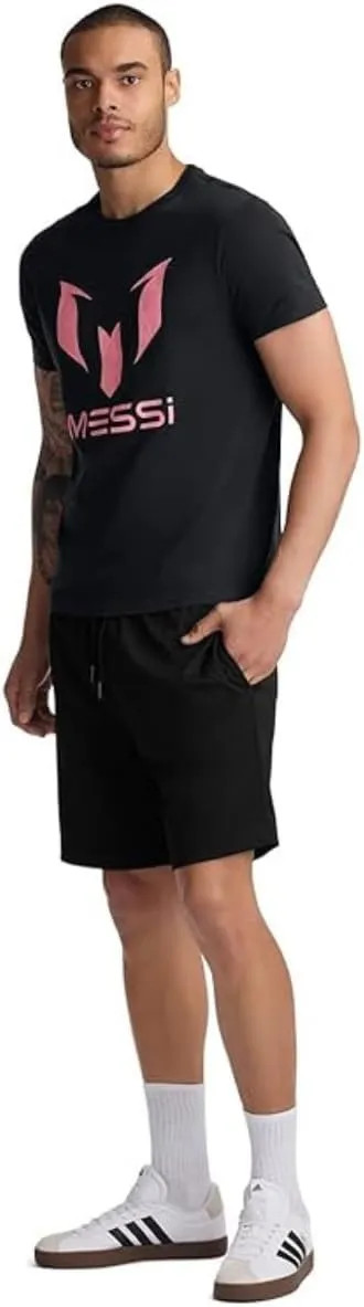 Messi Men’s Wingstar Logo T-Shirt Short Sleeve Graphic Tee Standard Fit