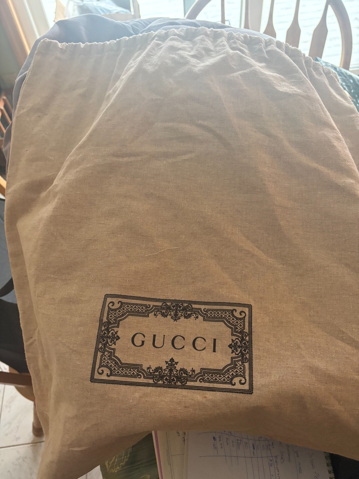 Gucci 100 Centennial Diana Music Is Mine Bamboo Tote 2 Straps Garment Bag NWT