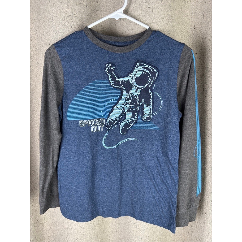Arizona Jean Co Graphic Tee Kids L 14/16 Blue Excellent Spaced Out Astronaut