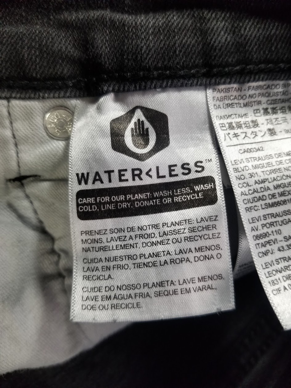 Levis 512 Jeans Men 36×29 Black Slim Tapered Fade Stretch Denim Dark Stonewash