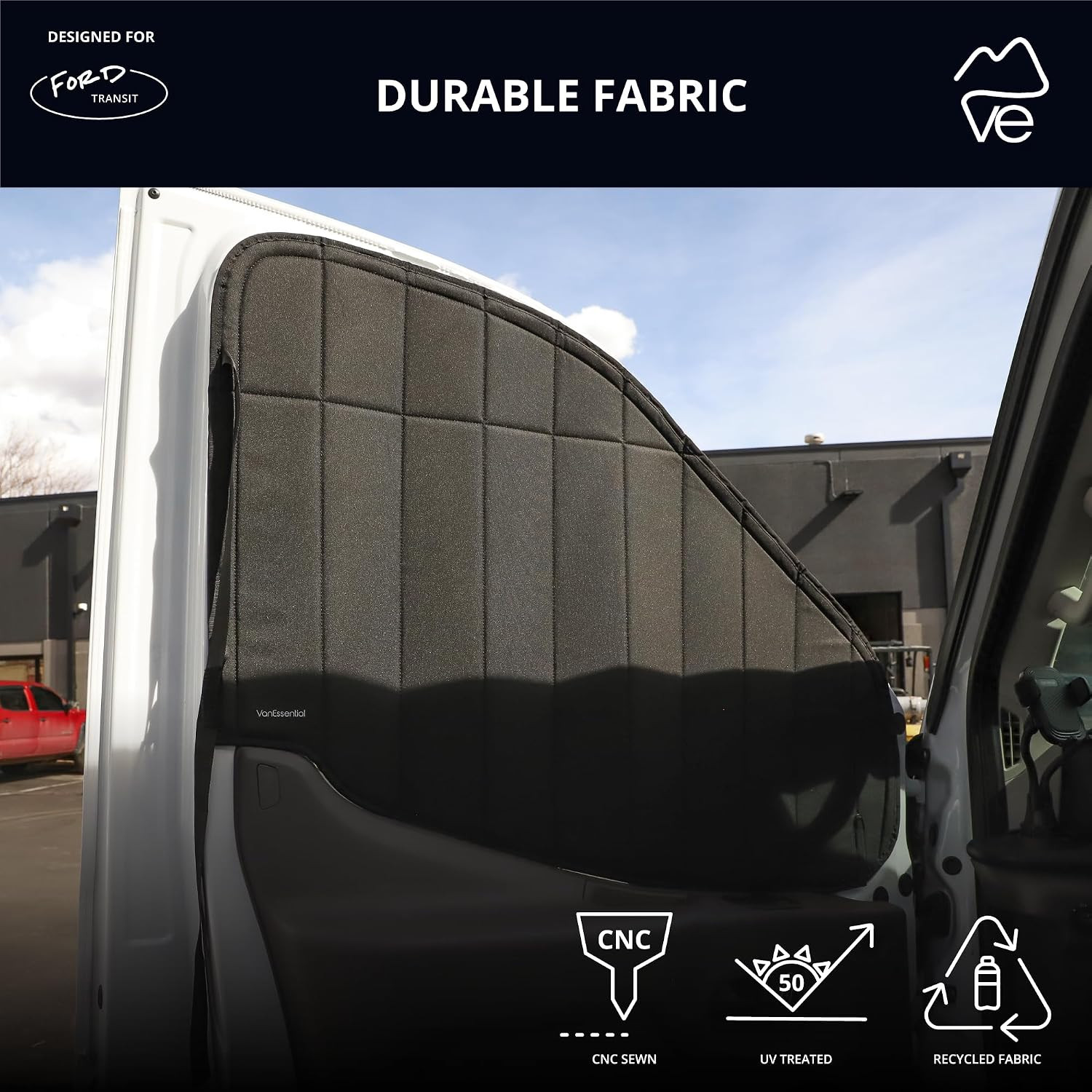 Ford Transit High Roof Blackout Window Covers – Insulated & Reflective Pair