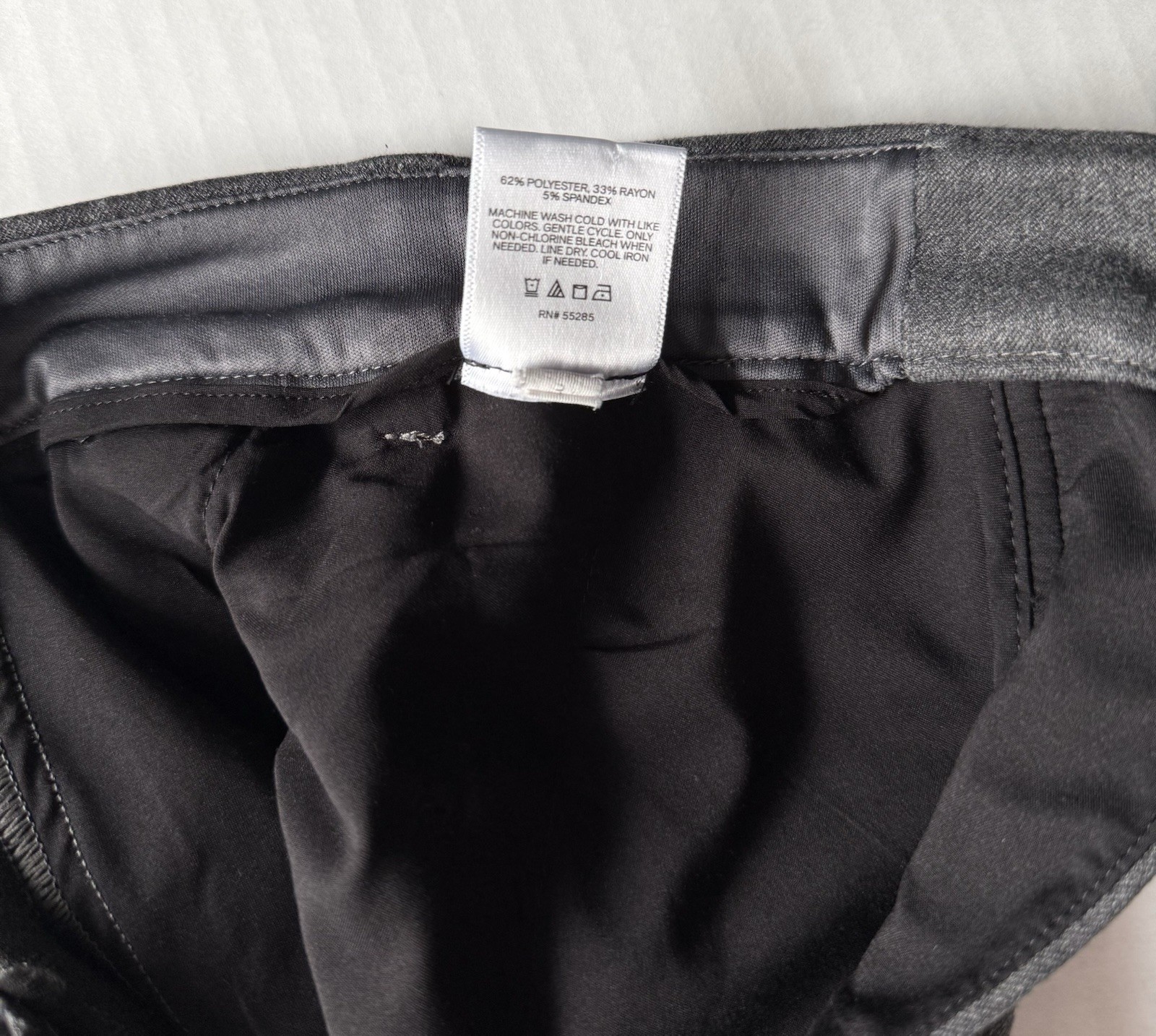 Express Editor Super High Waisted Straight Ankle Pant Heather Gray Size 6