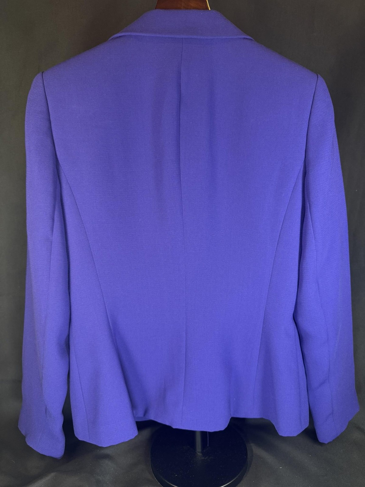 Emily Blazer Jacket Womens 8 Purple Double Breasted Tailored Lined Notch Lapel
