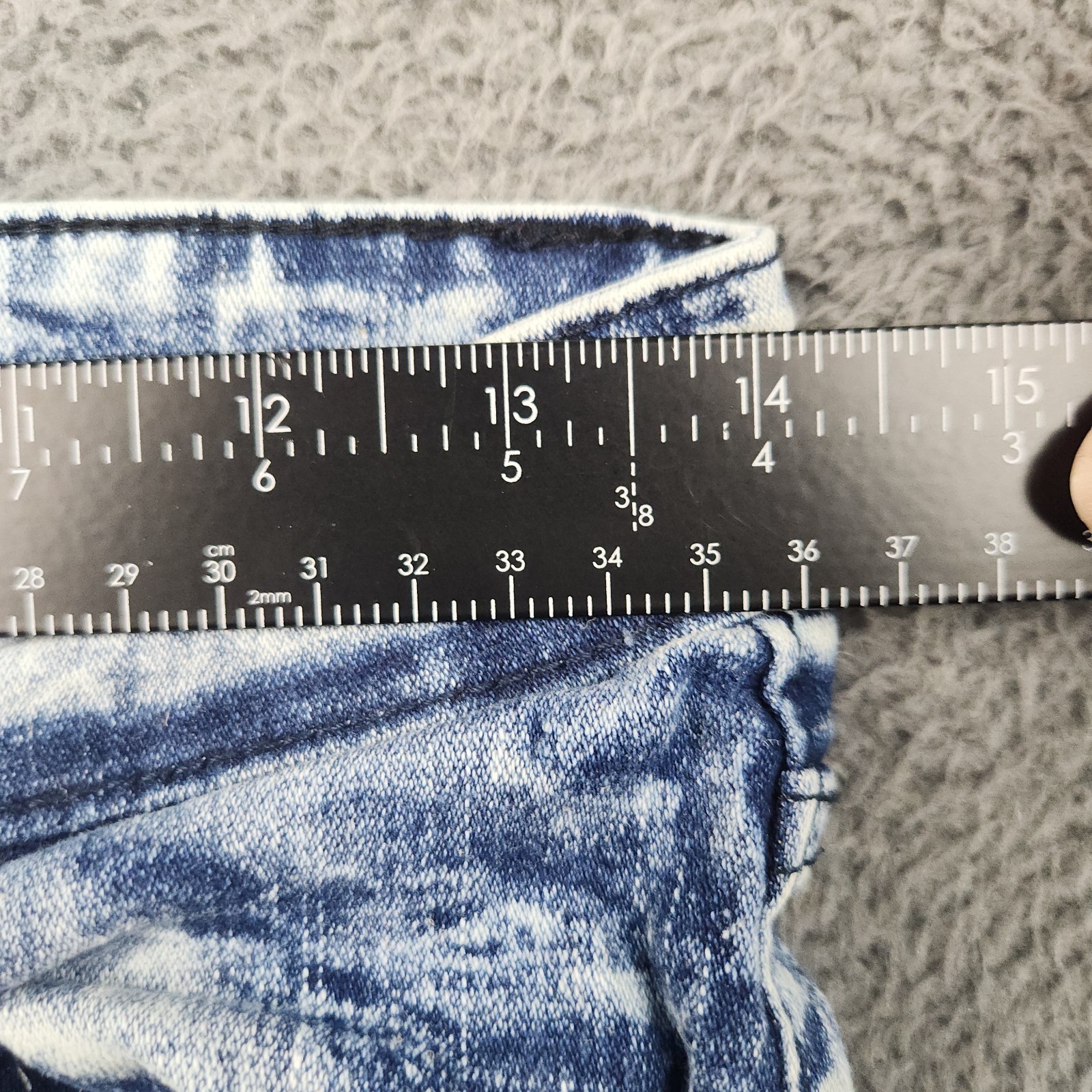 Encrypted Slim Moto Jean Fit 28×28 Tag 16 Acid Wash Streetwear Articulated Pant