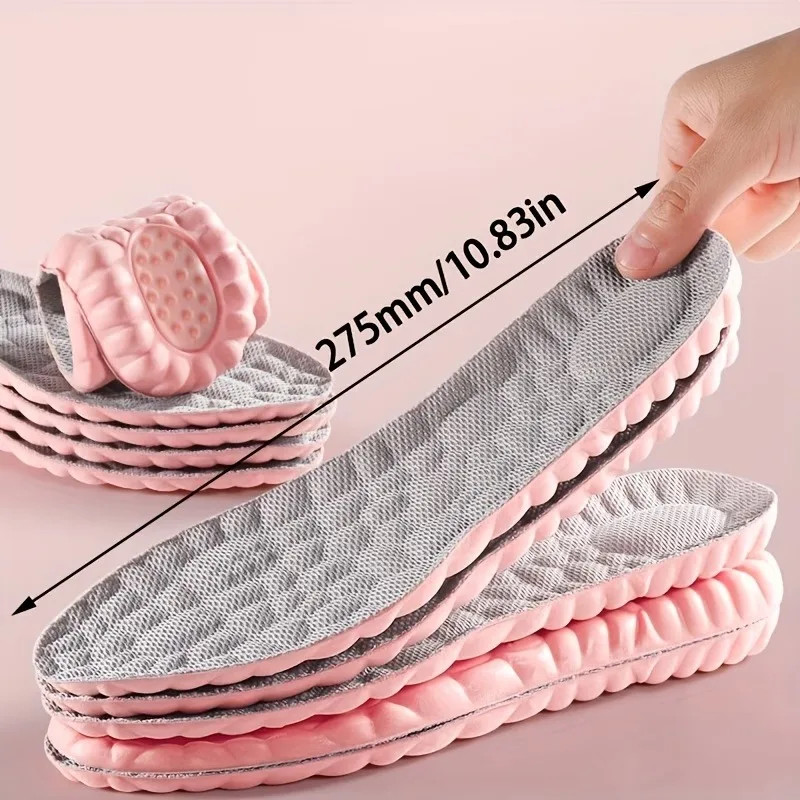 2-6PCS Sport Insole Super Soft Shoes Sole Pads for Feet Shock Absorption Basket
