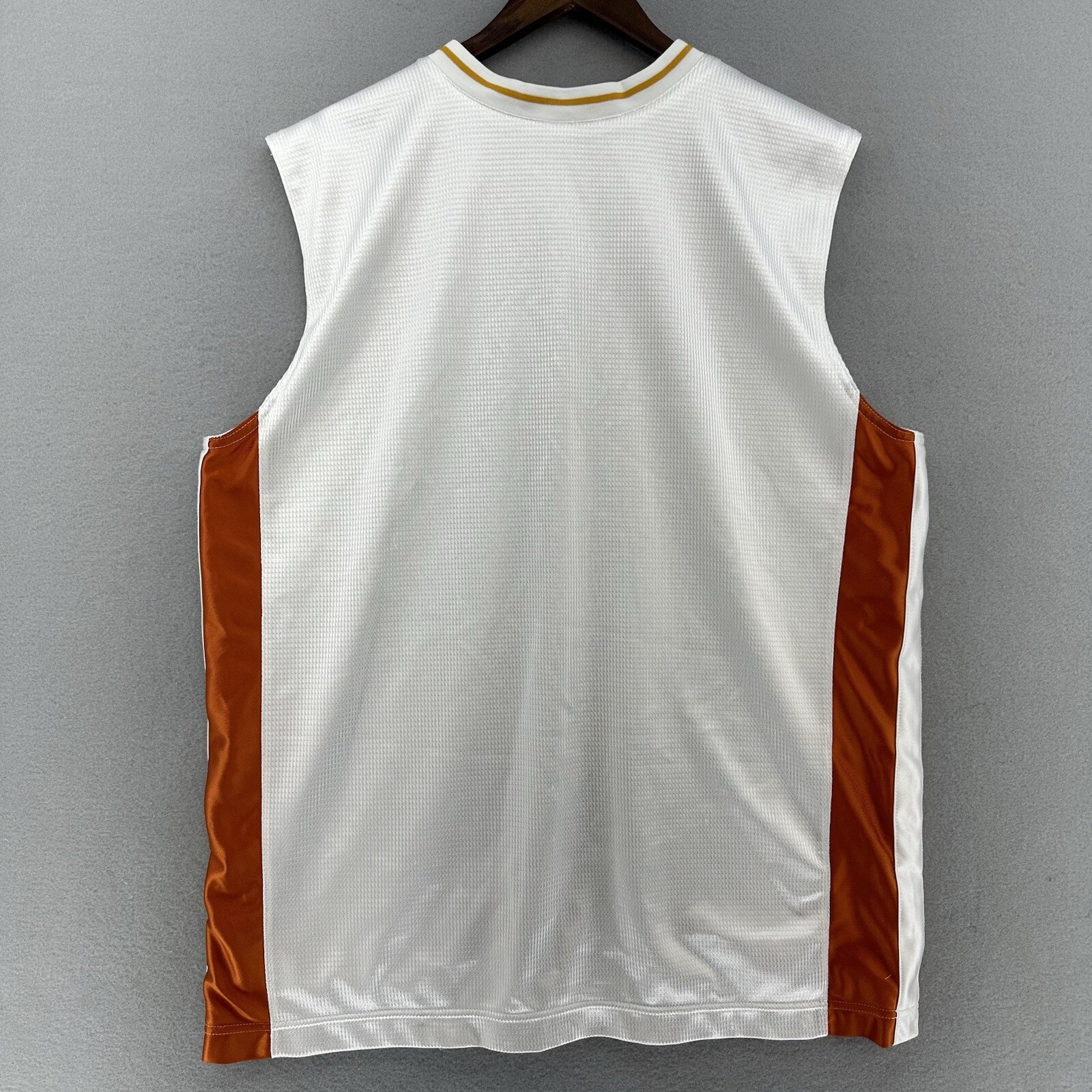 2003 Nike Jersey Rare Limited Edition White Orange Double Layer Mid Swoosh VTG