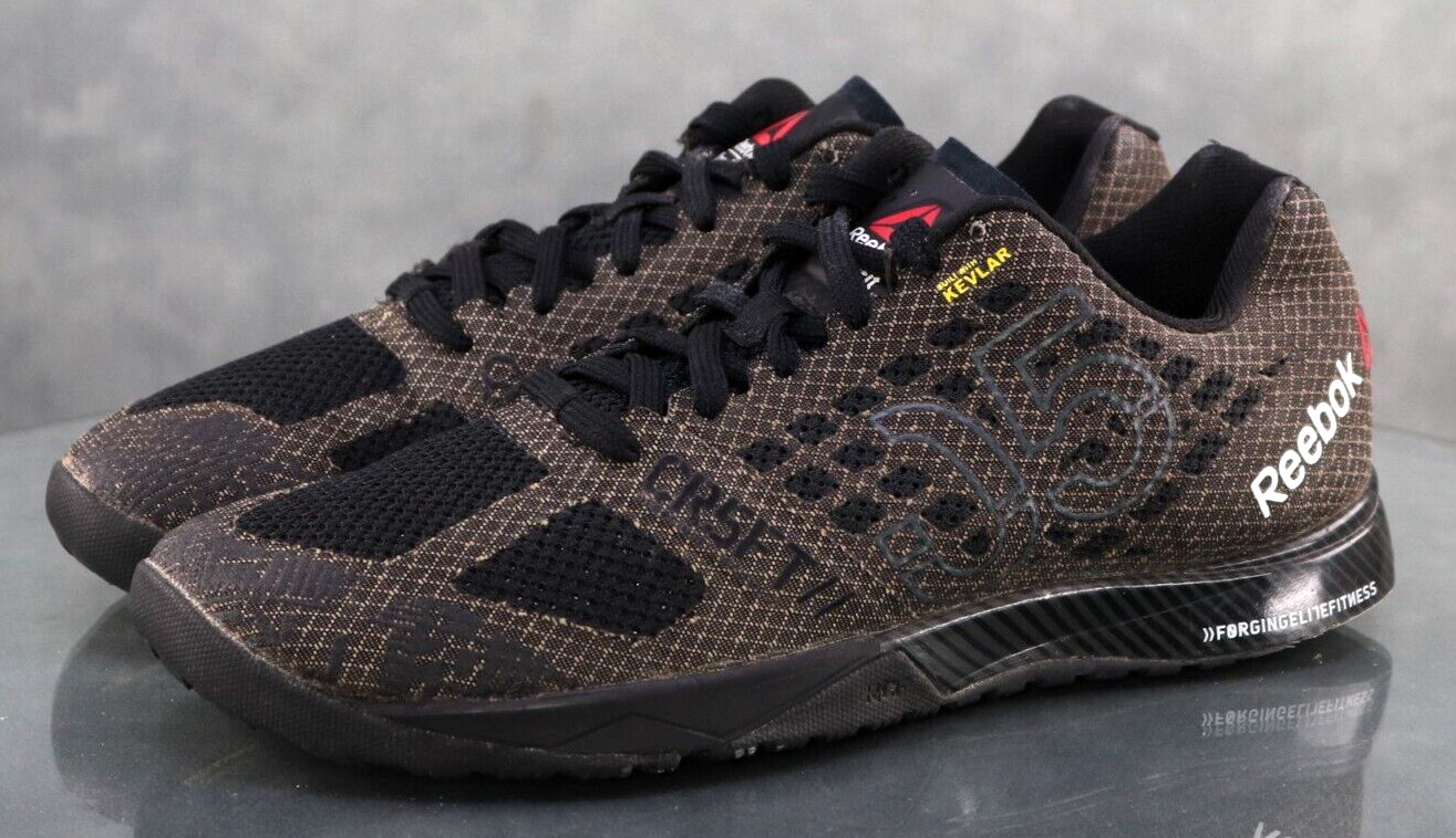 Reebok Crossfit Nano Kevlar Women’s Trainers Shoes Size 9.5 Black Brown