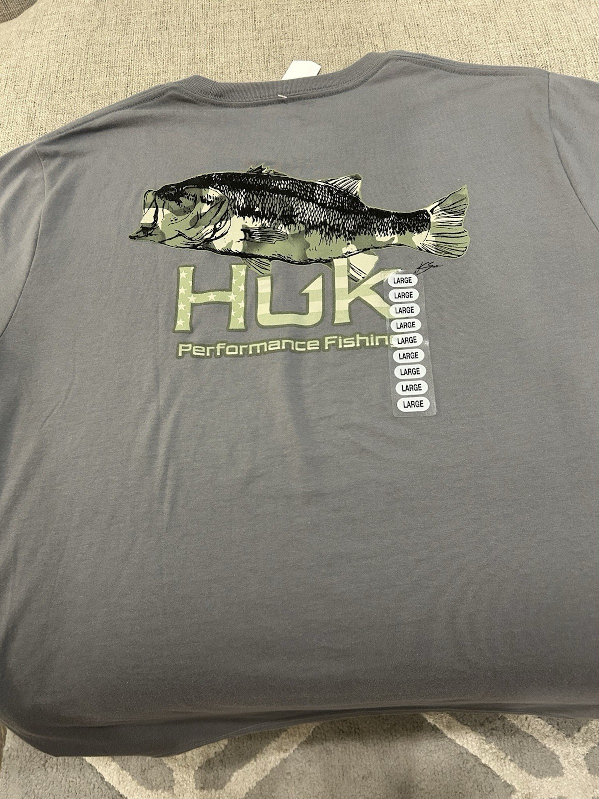 NWT Mens Huk T-Shirt Size Large