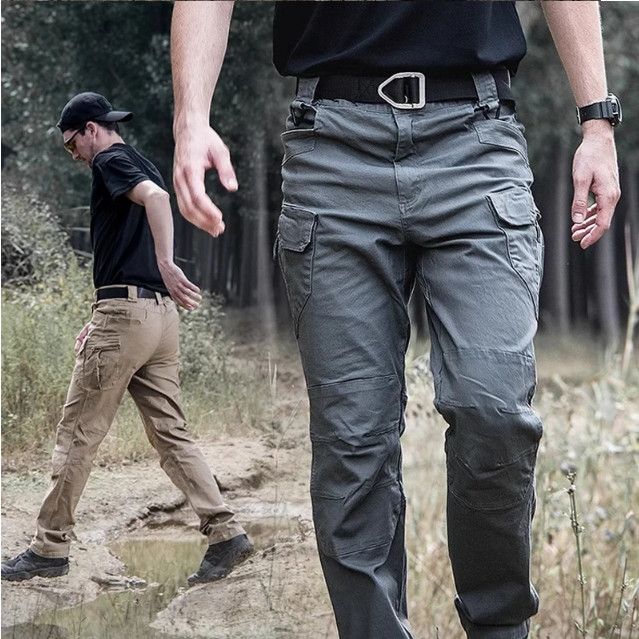 Tactical Mens Cargo Pants Waterproof Work Hiking Combat Outdoor Trousers Pants