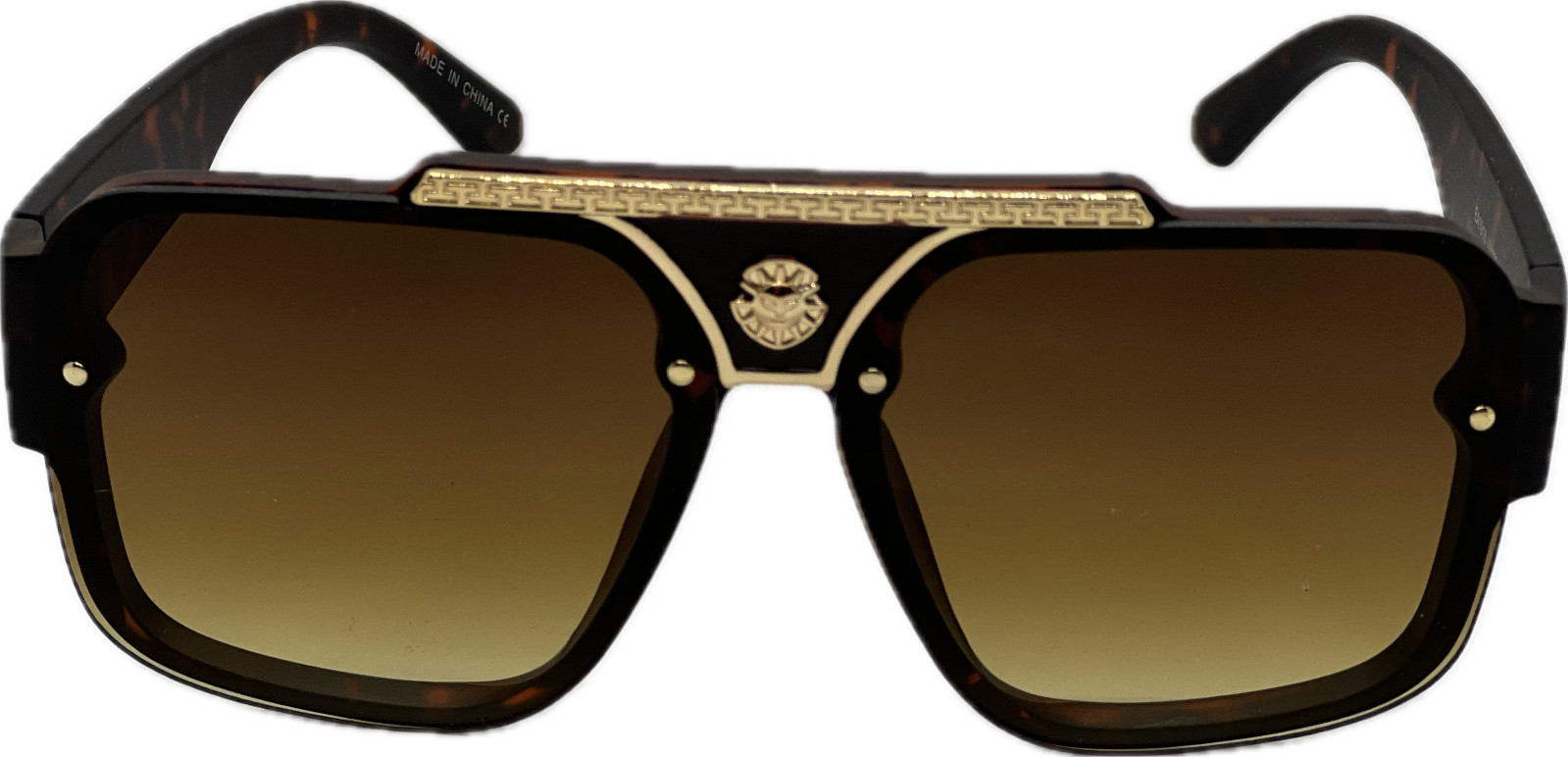 Men’s Sunglasses Classic Hip Hop Flat Top Cholo Swag Square Black Lens Fashion