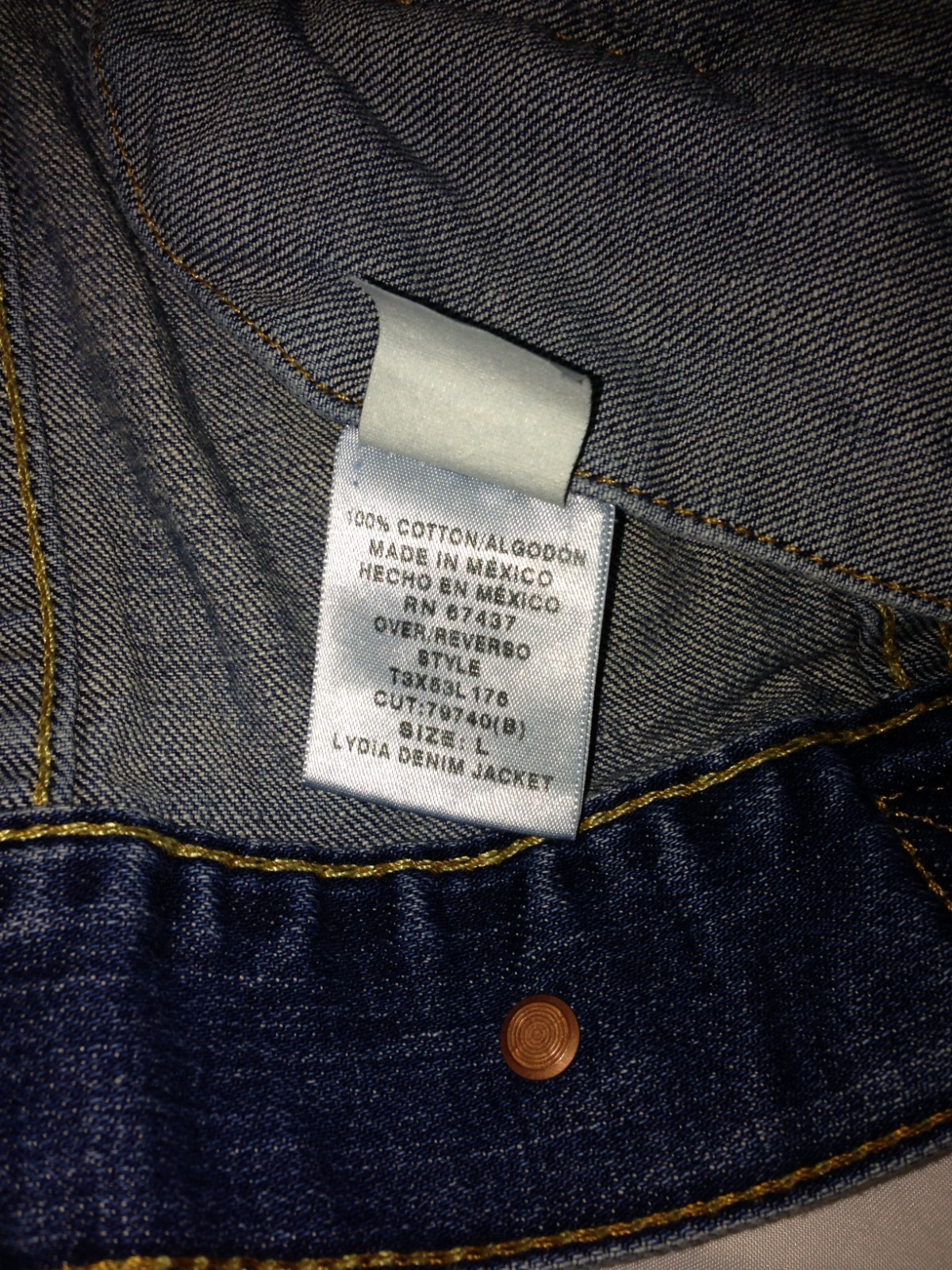 Ralph Lauren Polo Jeans Company (Size Large) Blue Denim Jacket E18