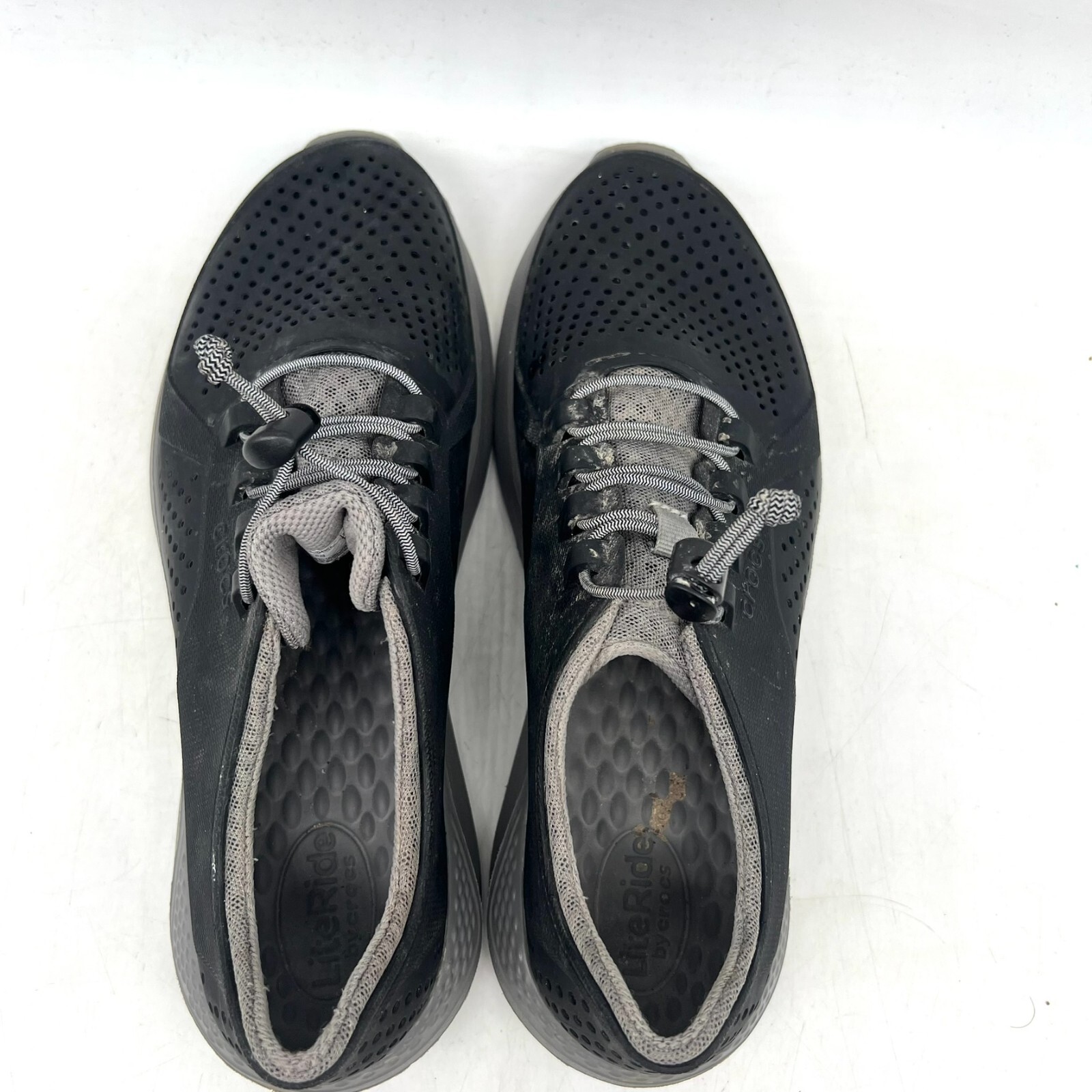 Crocs Men’s Shoes Size 9 M9 Literide Pacer Sneaker Black Lightweight Flexable