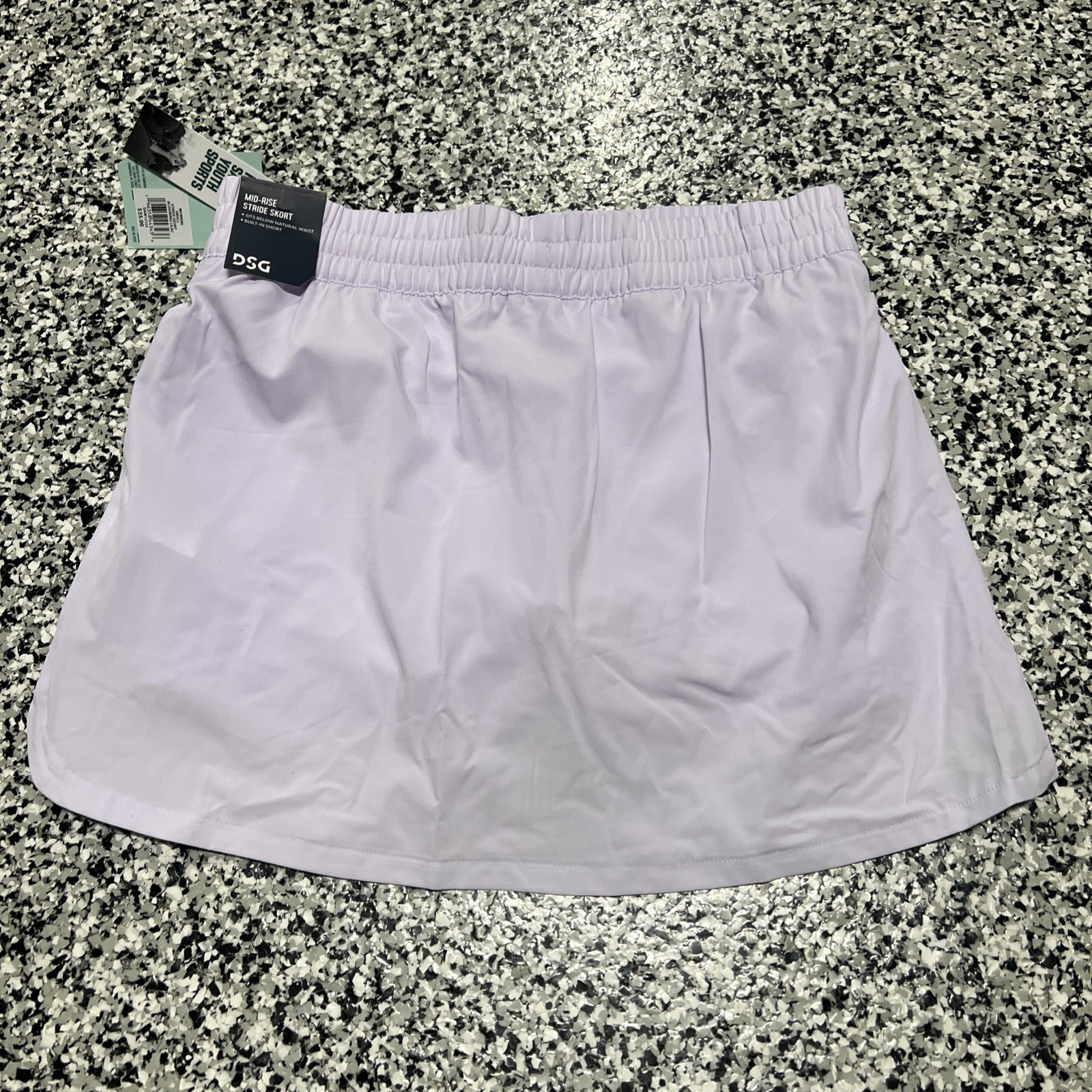NWT DSG Mid Rise Stride Skort Womens Size Small Blooming Lilac DAW13123