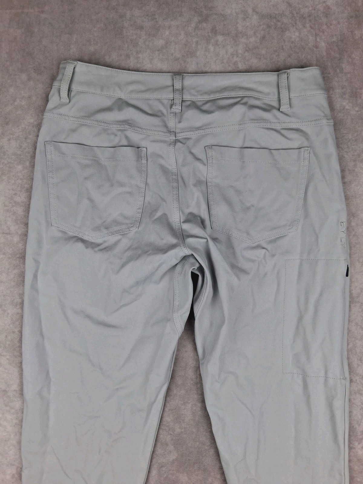BYLT Everyday Pant 2.0 Mens Small 30×29 Slim Fit Gray Commuter Tech Chino