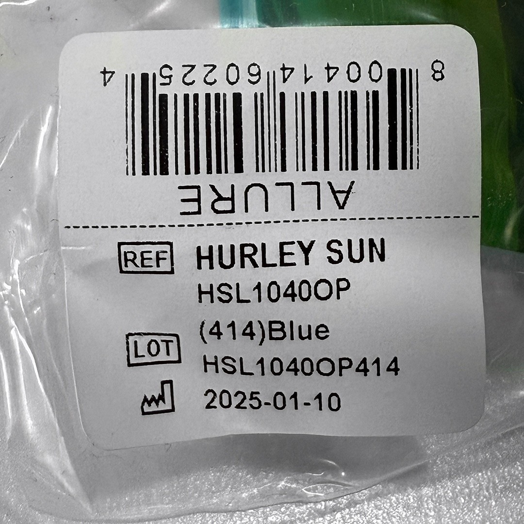 Hurley Semi-Rim Shield Polarized Sunglasses NWT Blue / Rainbow – #49186-SUN3