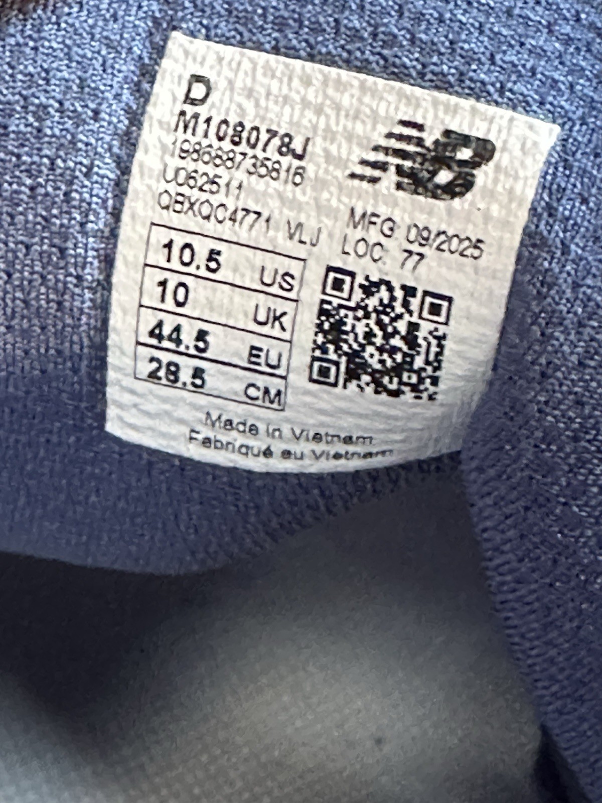 New Balance 1080 v15 Men’s Low Top Lace Up Running Sneakers Blue Mesh Rubber