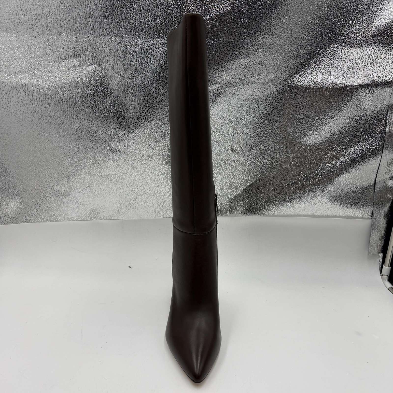 Nine West Peachey Knee HIgh Riding Boots, Women’s Size 9, Brown Block Heel
