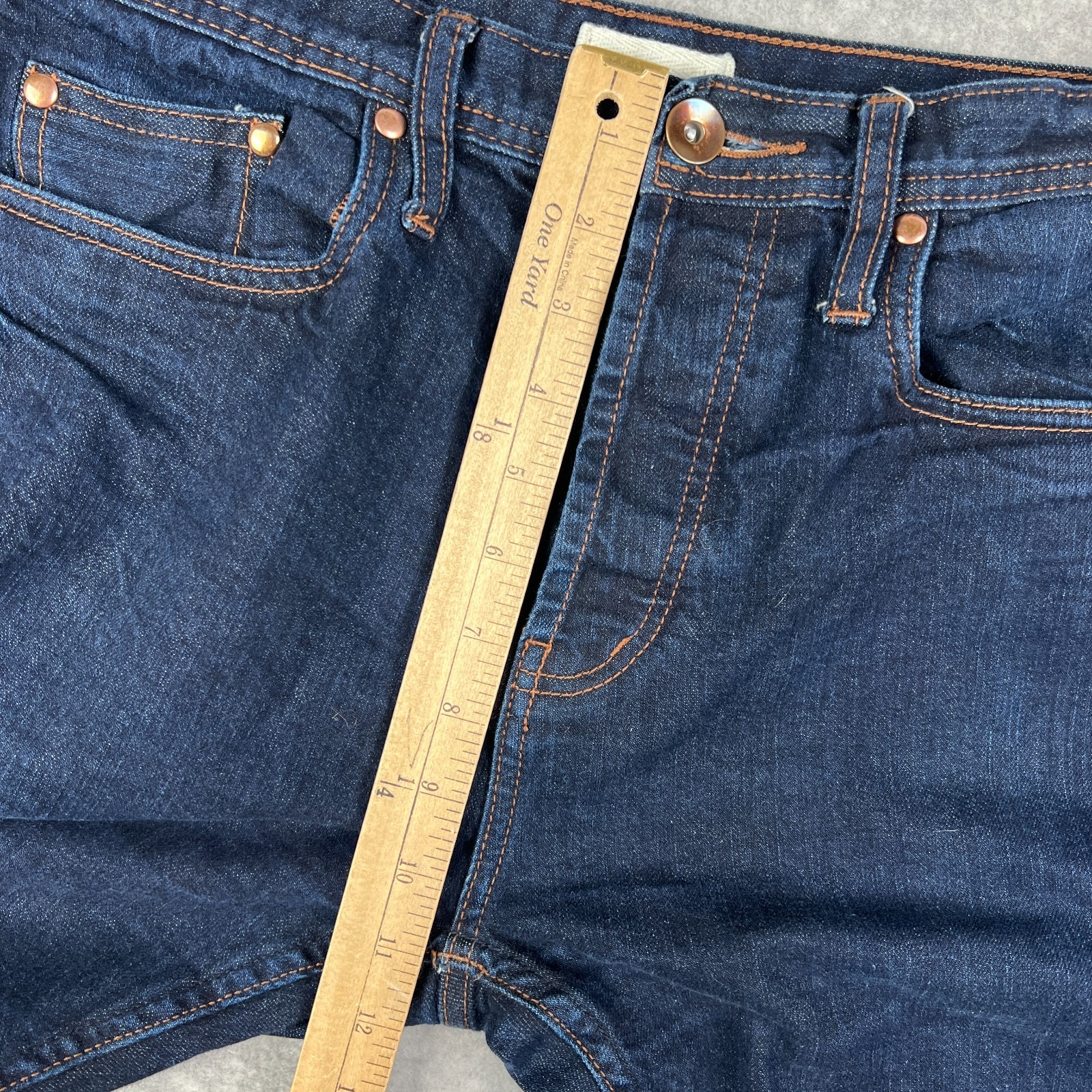 Unbranded UB222 Tapered Selvedge 11oz Jeans Stretch Denim 32×32 Mens Blue