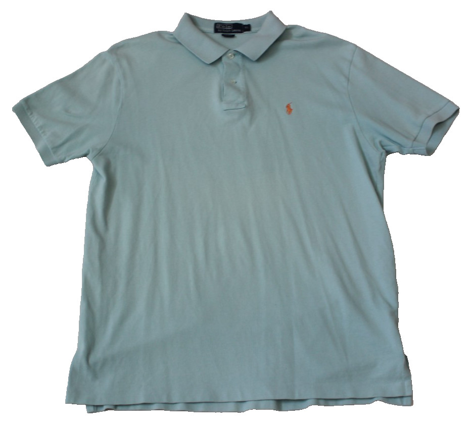 Polo By Ralph Lauren Polo Shirt Men’s Size XL Blue Short Sleeve Made in Peru VTG