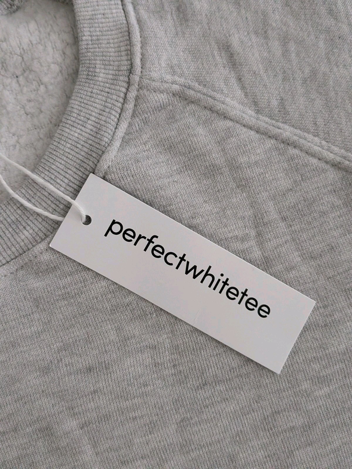 Perfect White Tee Lennon Fleece Crew Sweatshirt Women’s Medium Gray NWT