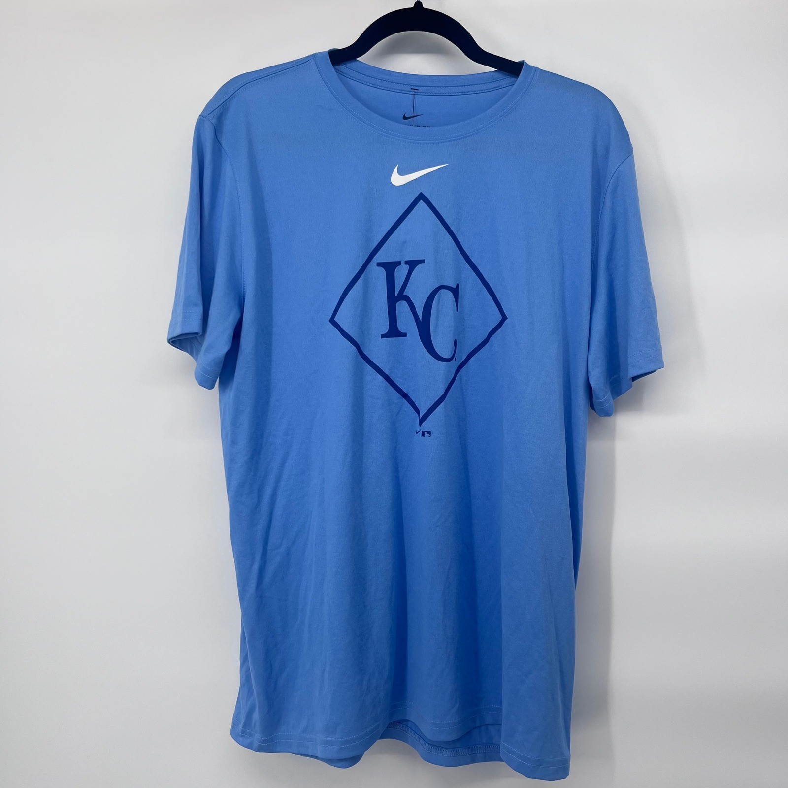 NIKE Men’s Kansas City Royals Baseball Dri-FIT T-Shirt Size L Blue
