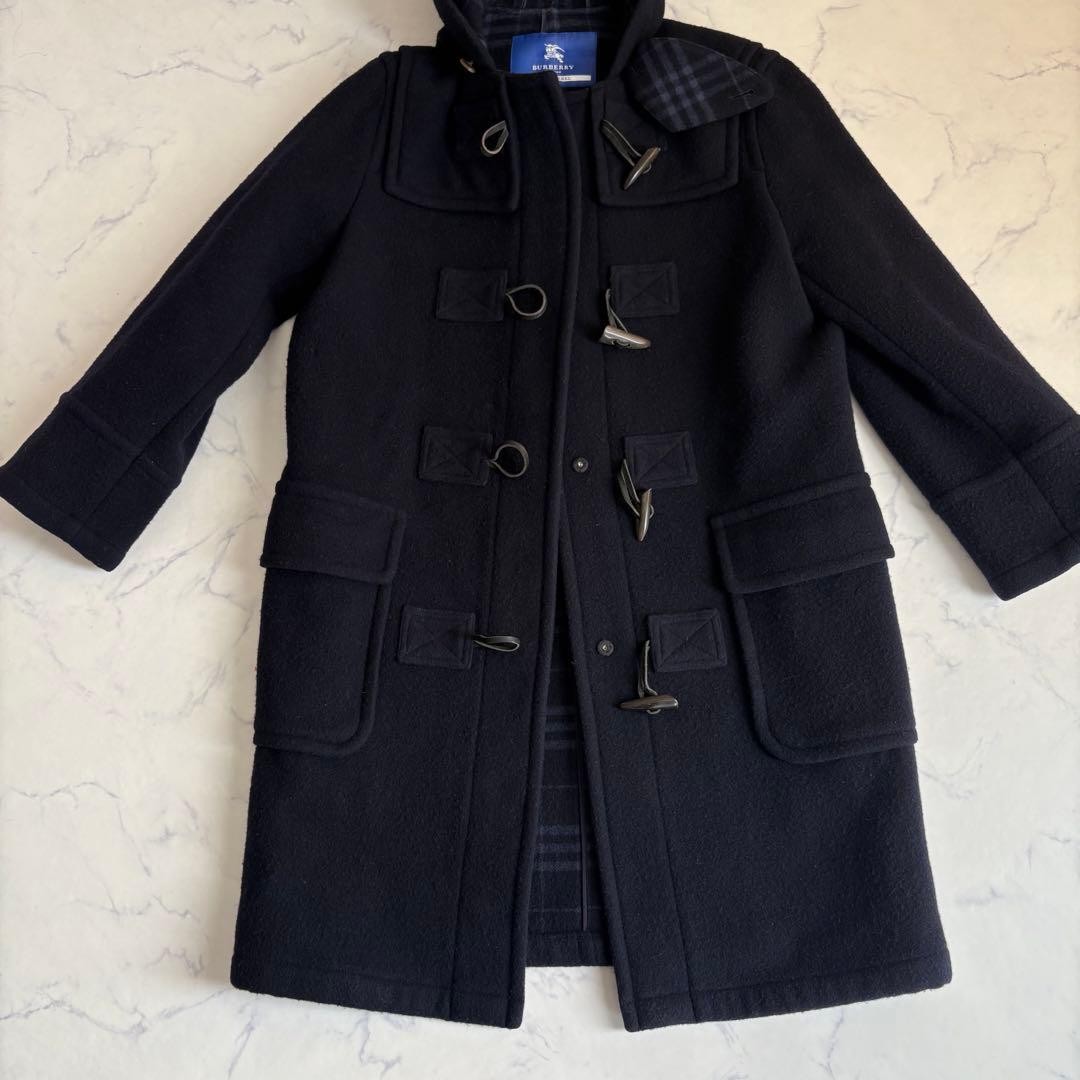 Burberry Blue Label duffle coat with Nova check navy