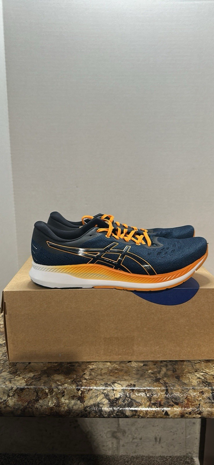 ASICS EzeRide 1011B788-401 French Blue Yellow Men’s Athletic Sneaker