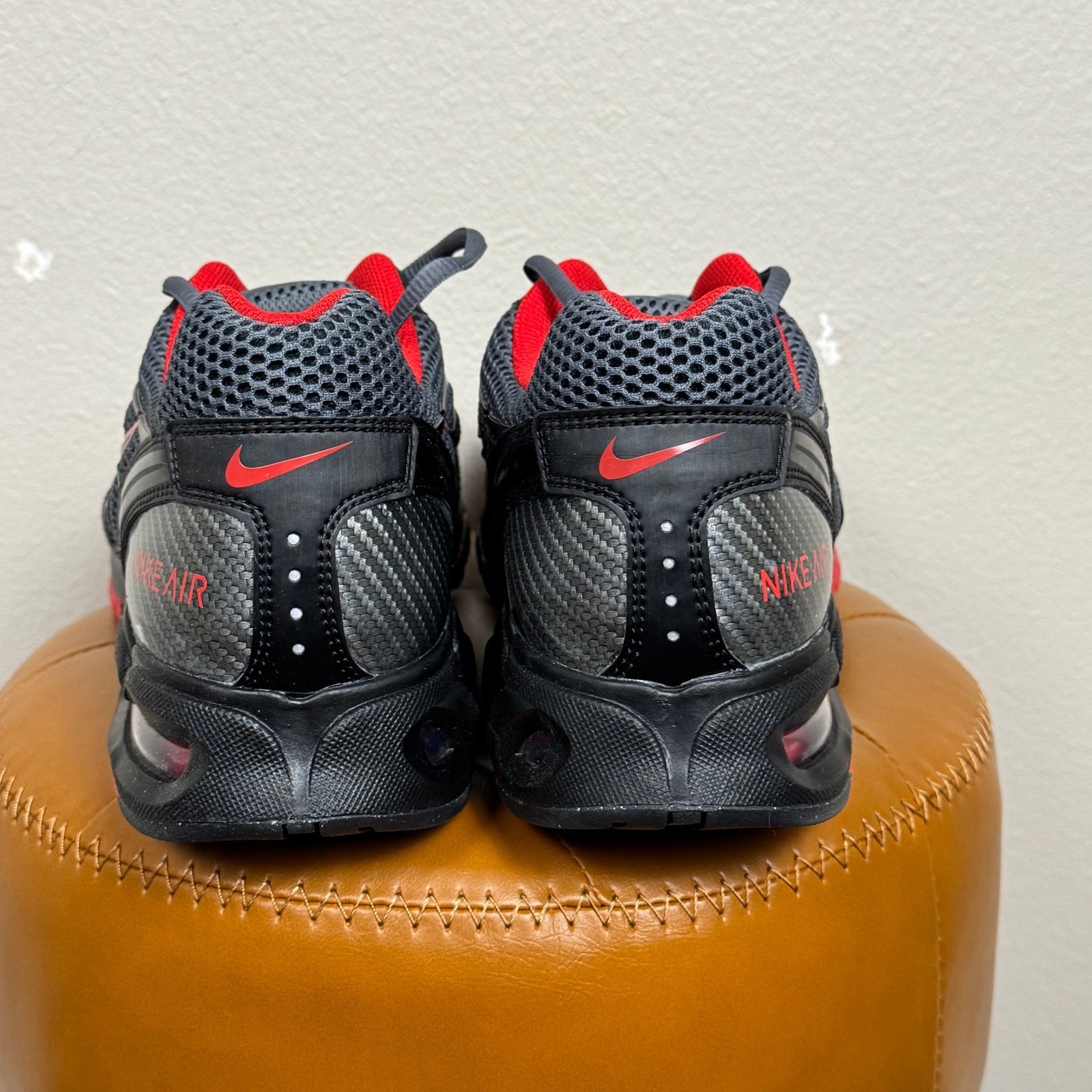 Nike Air Torch 4 Running Shoes Gray Red Black