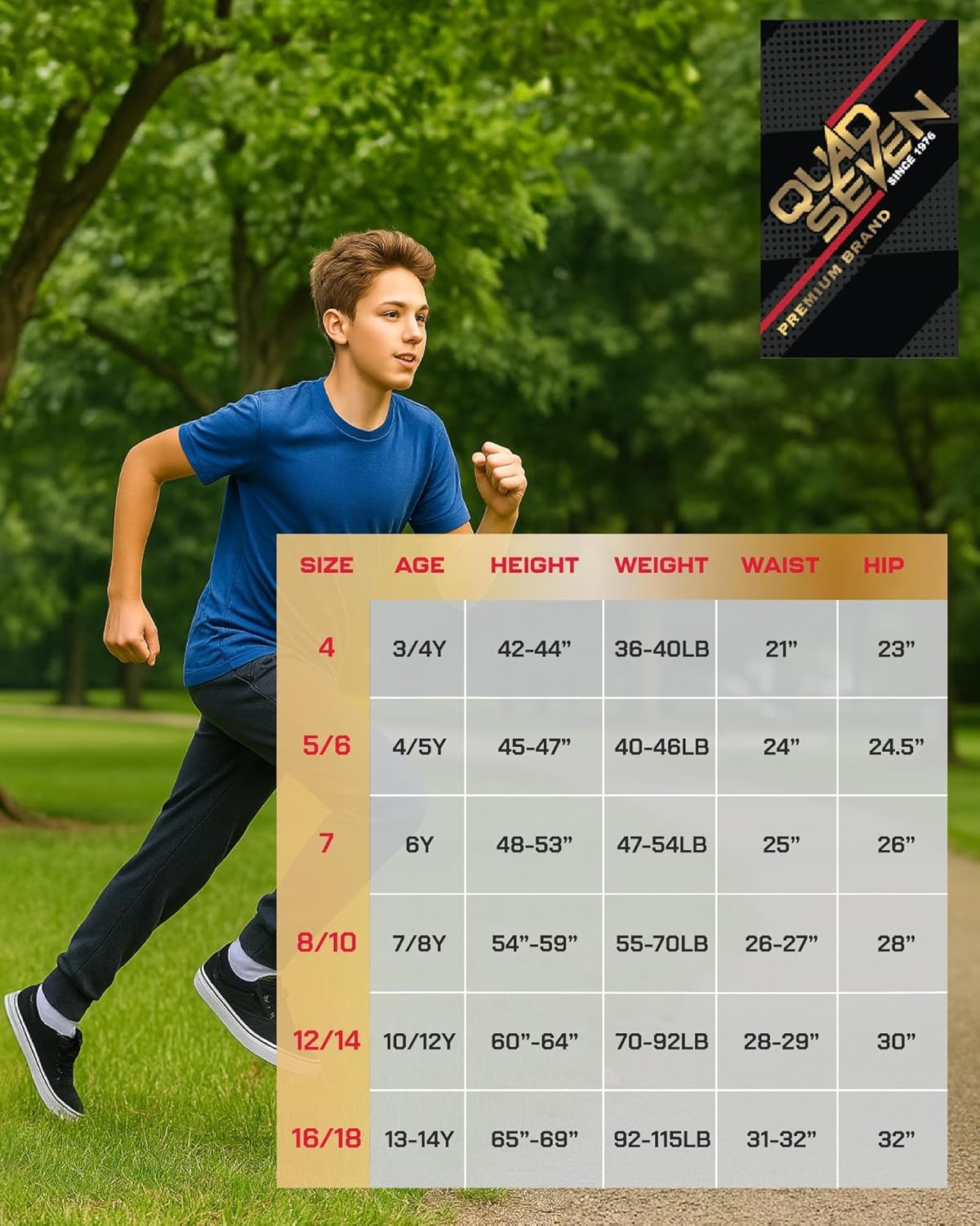 Quad Seven Boys Sweatpants – 4 Pack Soft Active 8-10, Black/Olive/Khaki/Blue