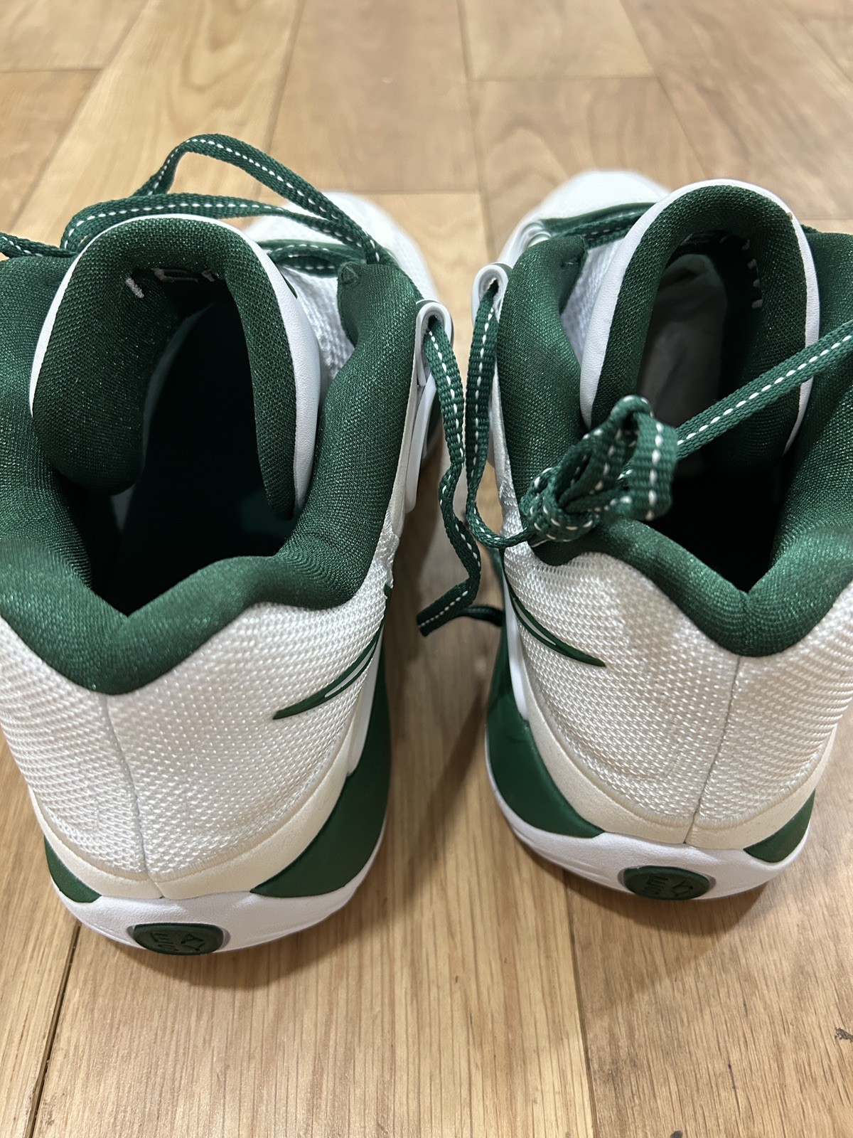 Nike KD18 TB P Basketball Shoes Promo Team White/Gorge Green Mens 13