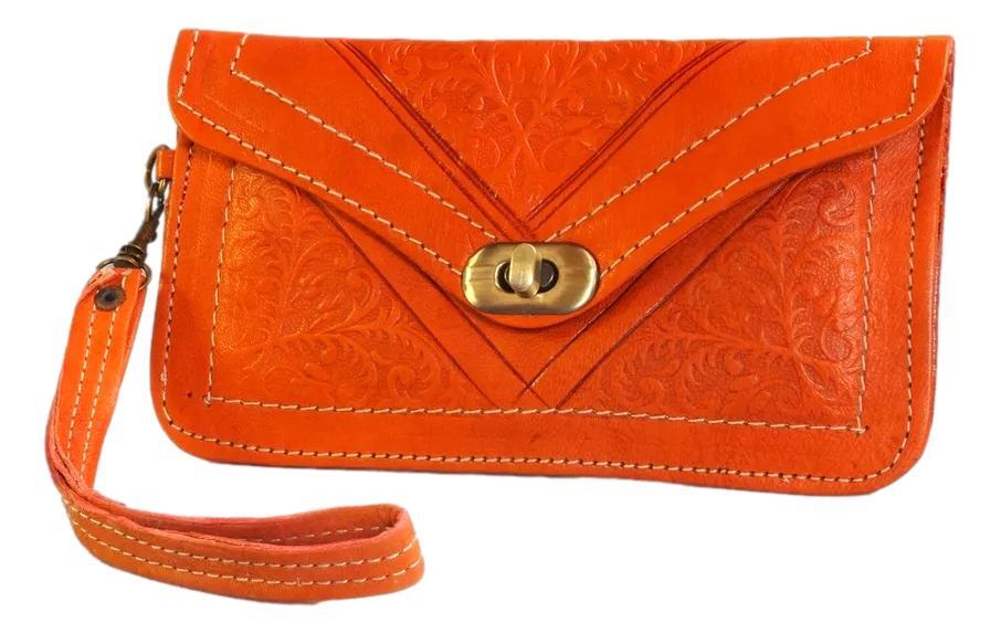 Moroccan Leather Purse Pouch Women Makeup Clutch Wallet different colors