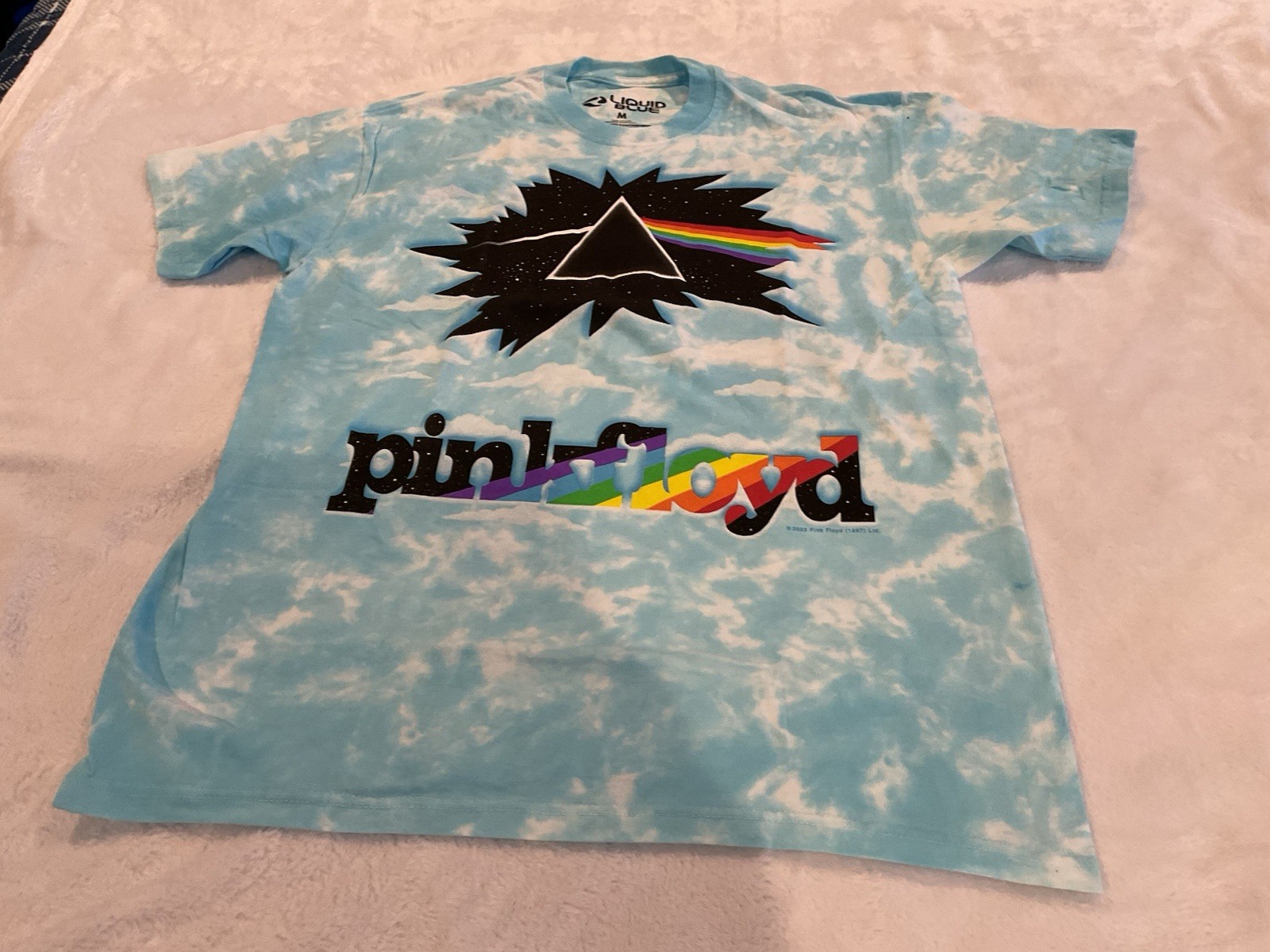PINK FLOYD DARK SIDE OF MOON-TIE DYE T-SHIRT. Medium