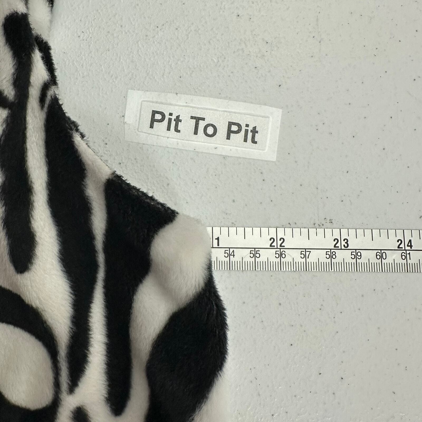 Womens Maximalist Zebra Print Vest Size XL Eclectic Indie Safari Bold Whimsical