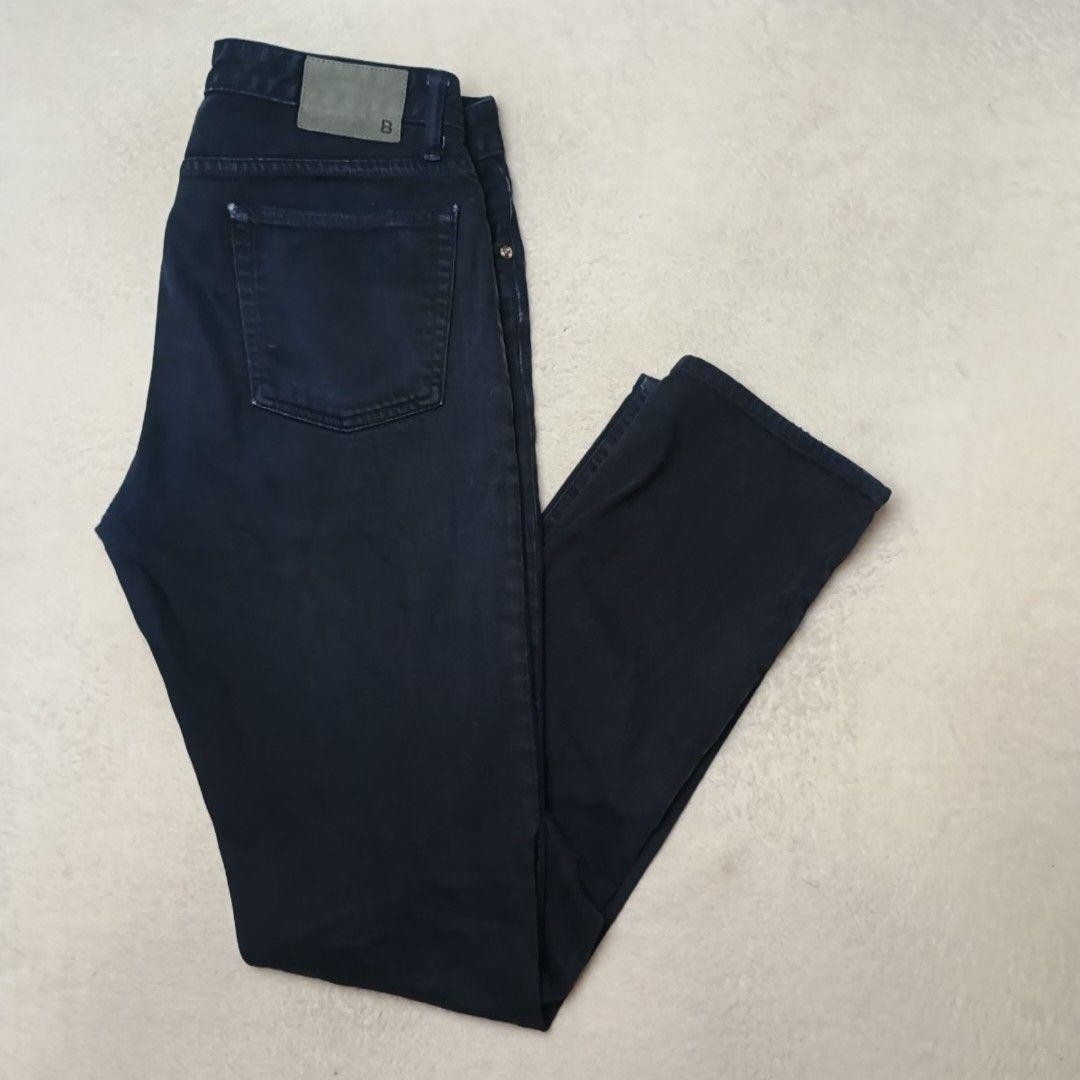 Bonobos Jeans Mens 33×34 Blue Travel Slim Straight Dark Wash Stretch USA Made