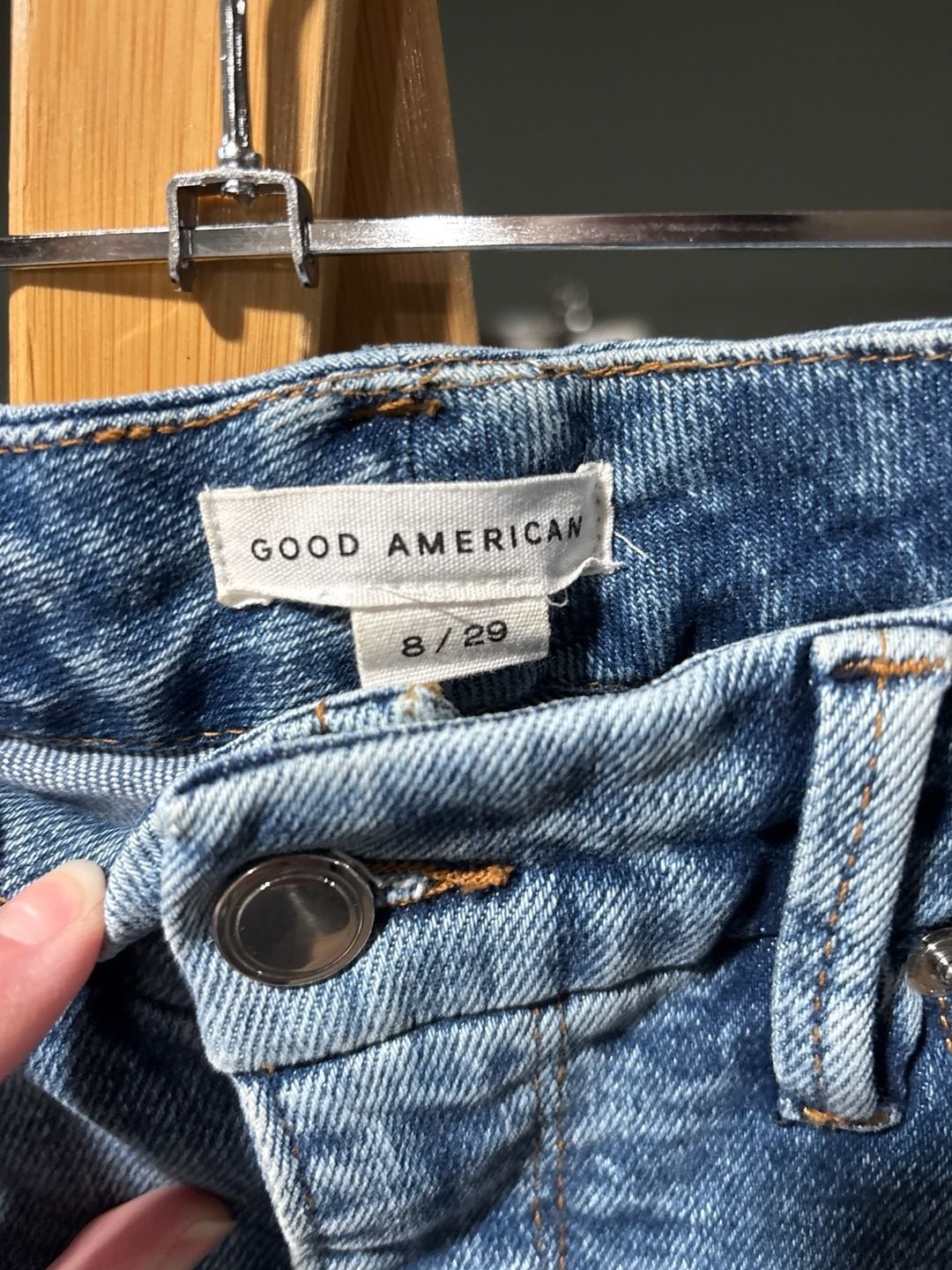 Good American Good Legs Skinny Distressed Jeans Size 8/29