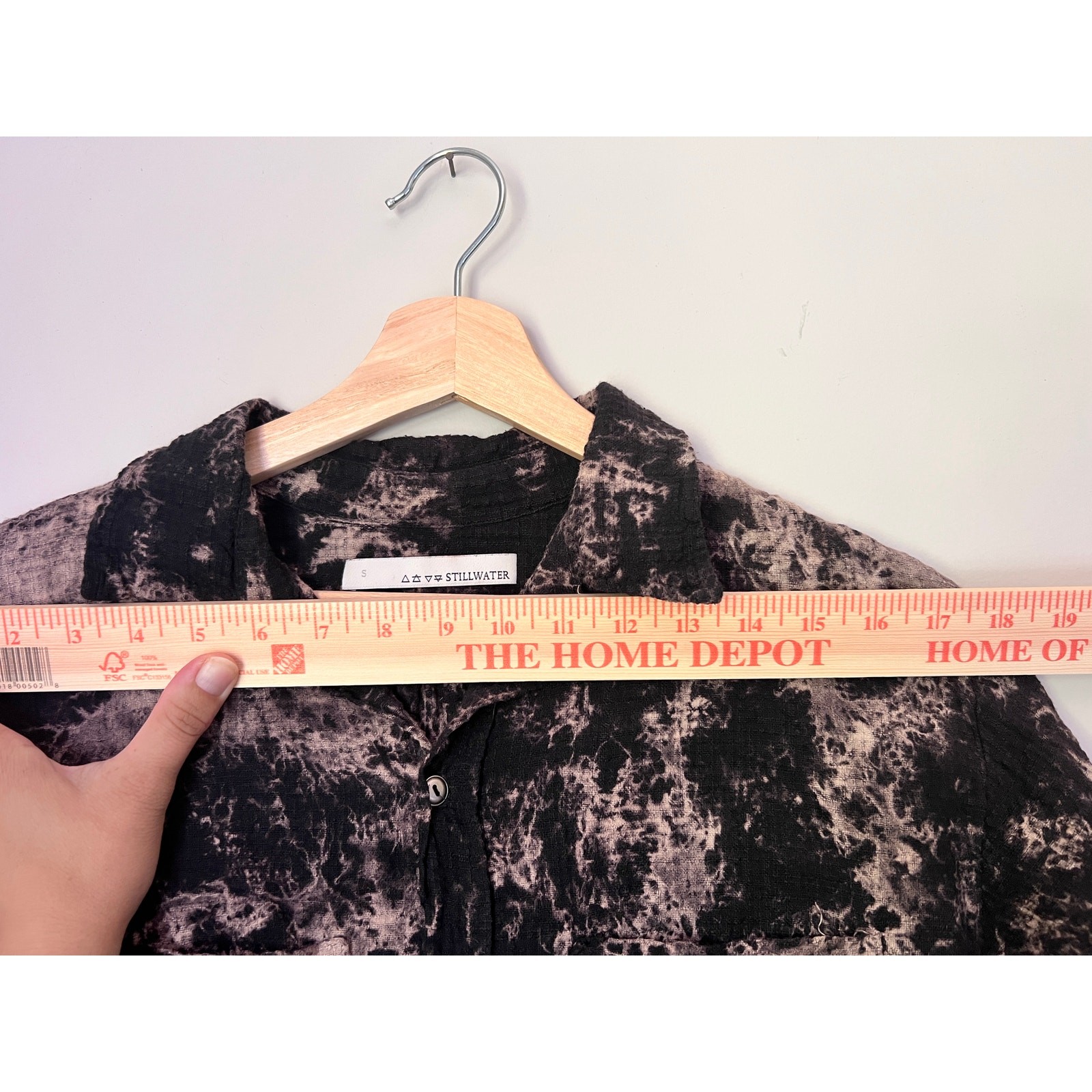 Stillwater Cotton Bleached Gauze Button-up Long Sleeve Coastal Cowgirl Size S