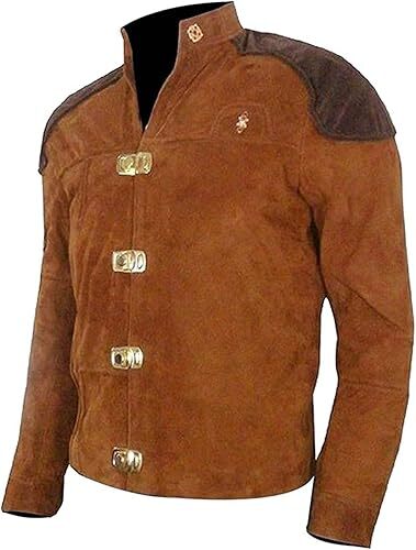 Viper Pilot Brown Suede Leather Battlestar Galactica Warriors Jacket for Men