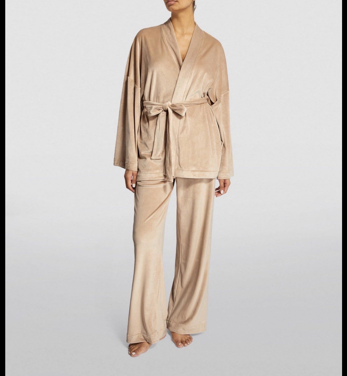 SKIMS Velour Fleece Wrap Sleep Set